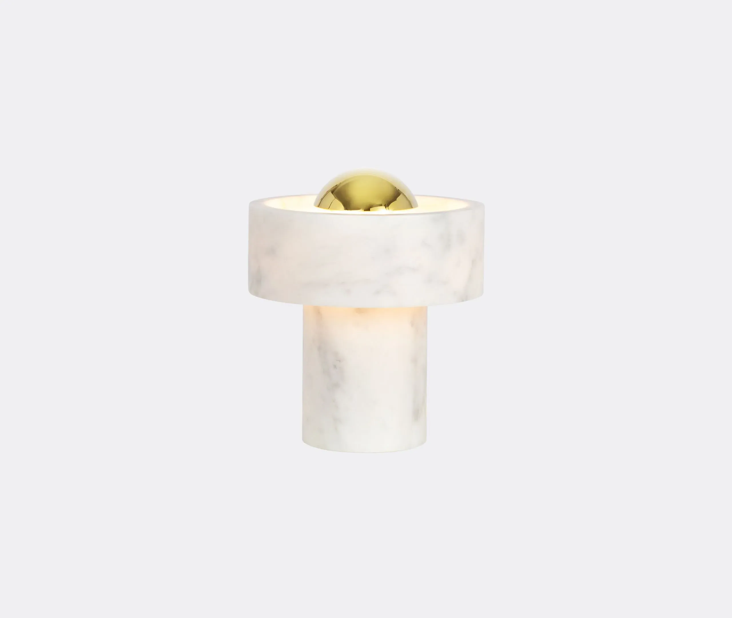 Portable Table Lamp with Touch Dimmer - White