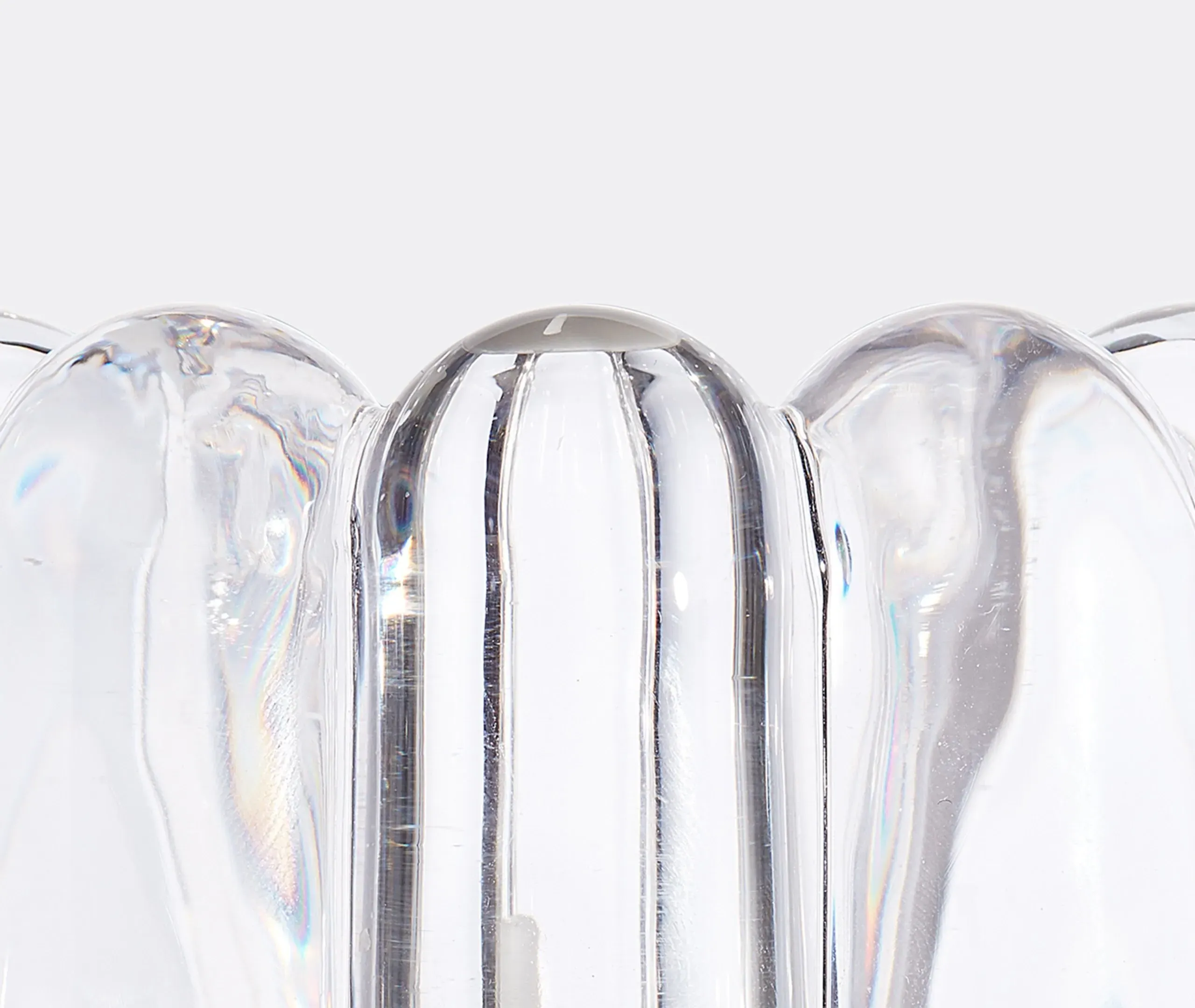 Press Vertical Tealight Holder - Clear