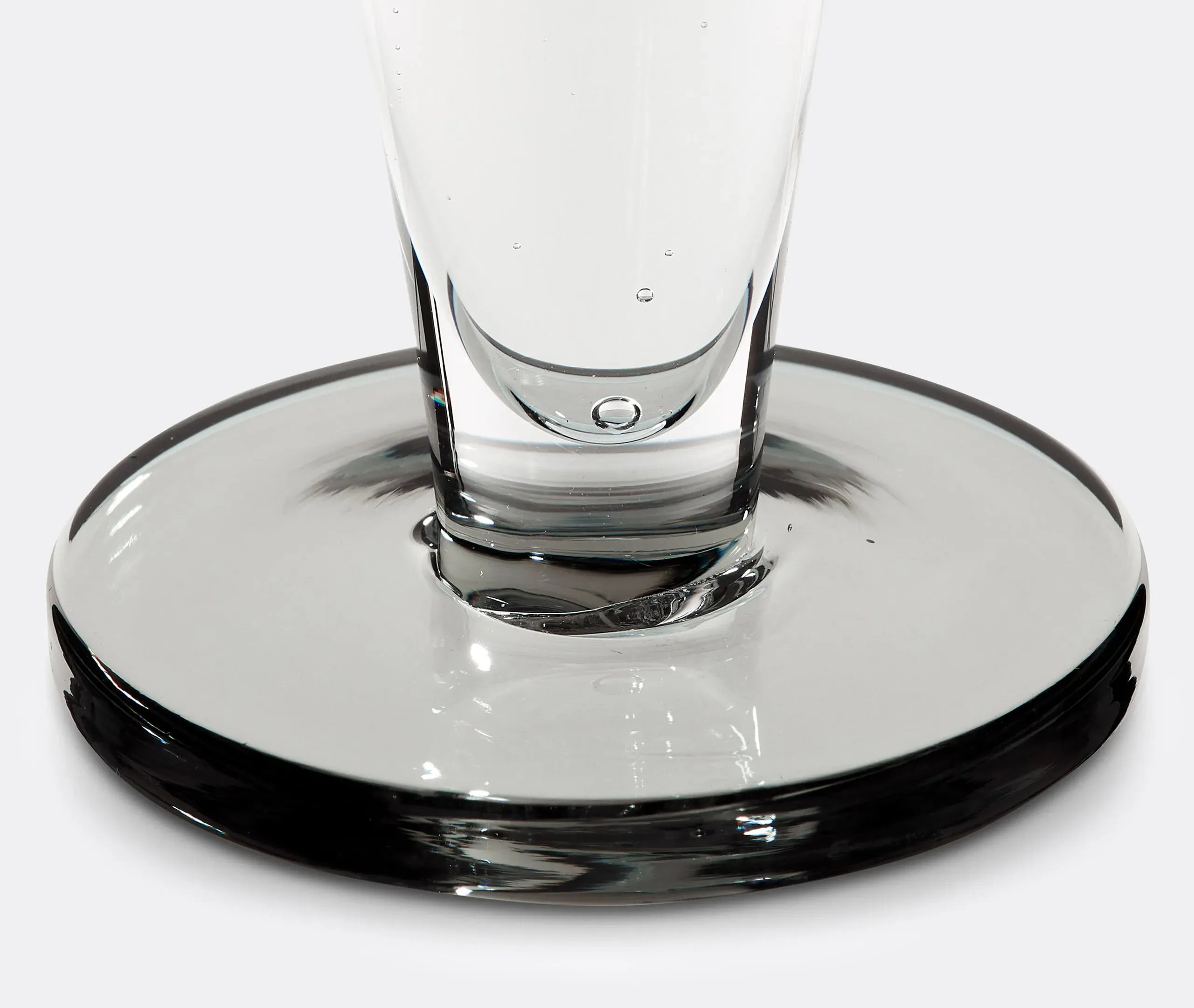 Puck Flute Glass Set of Two - Multicolor