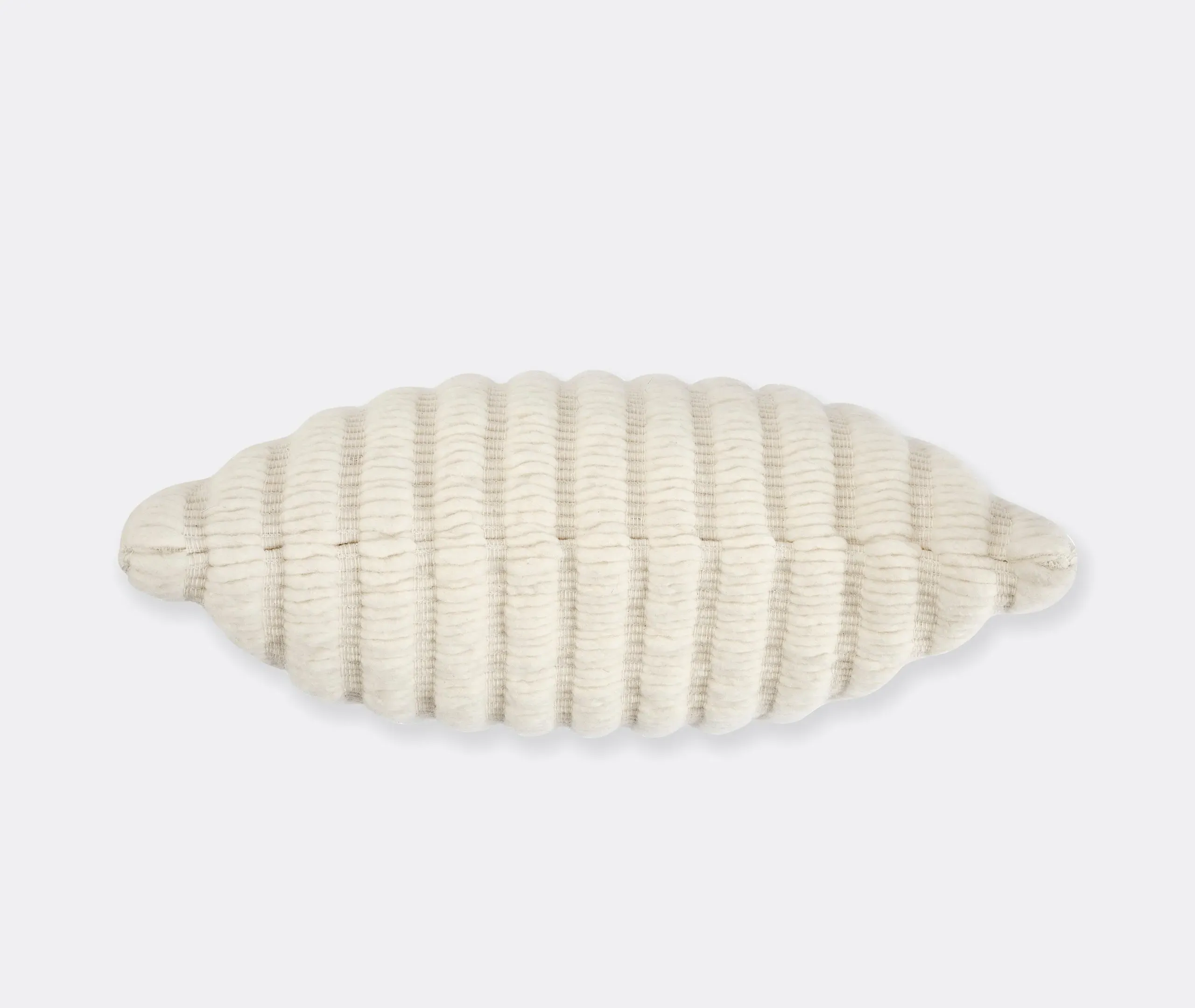 Ridge Textured Cushion - Natural, Wool