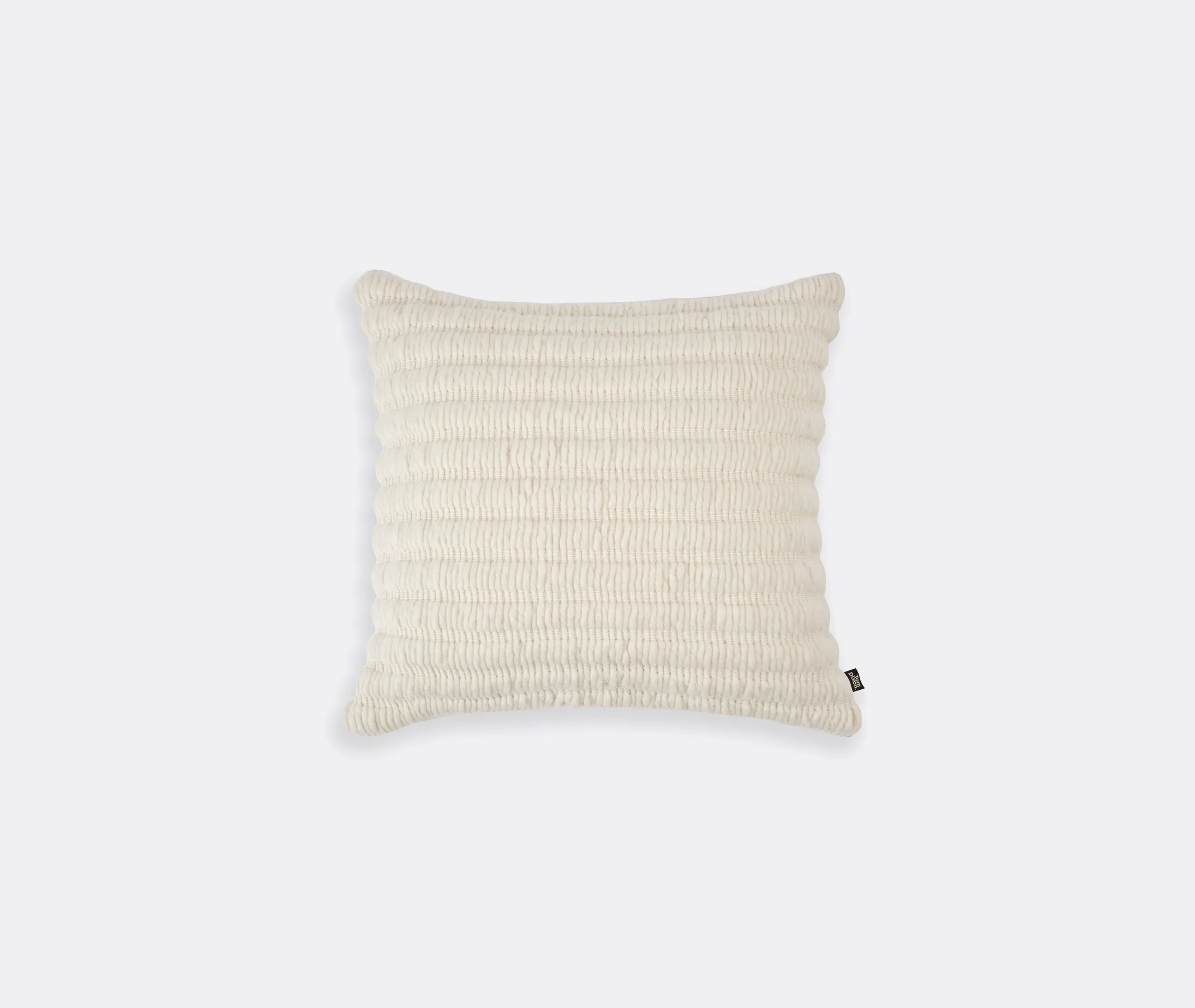 Ridge Textured Cushion - Natural, Wool