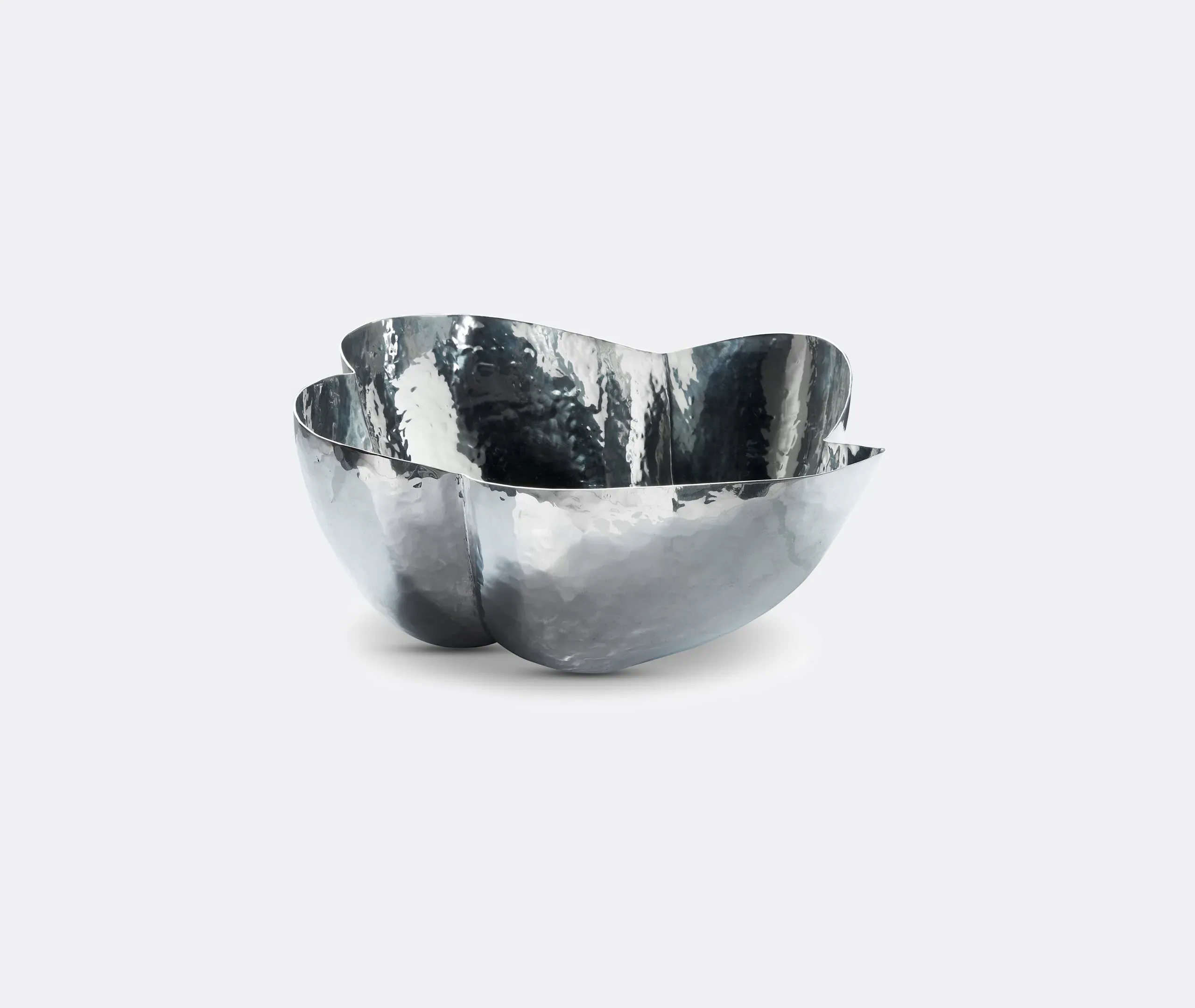 Serving Bowl Handmade - Silver, Aluminium