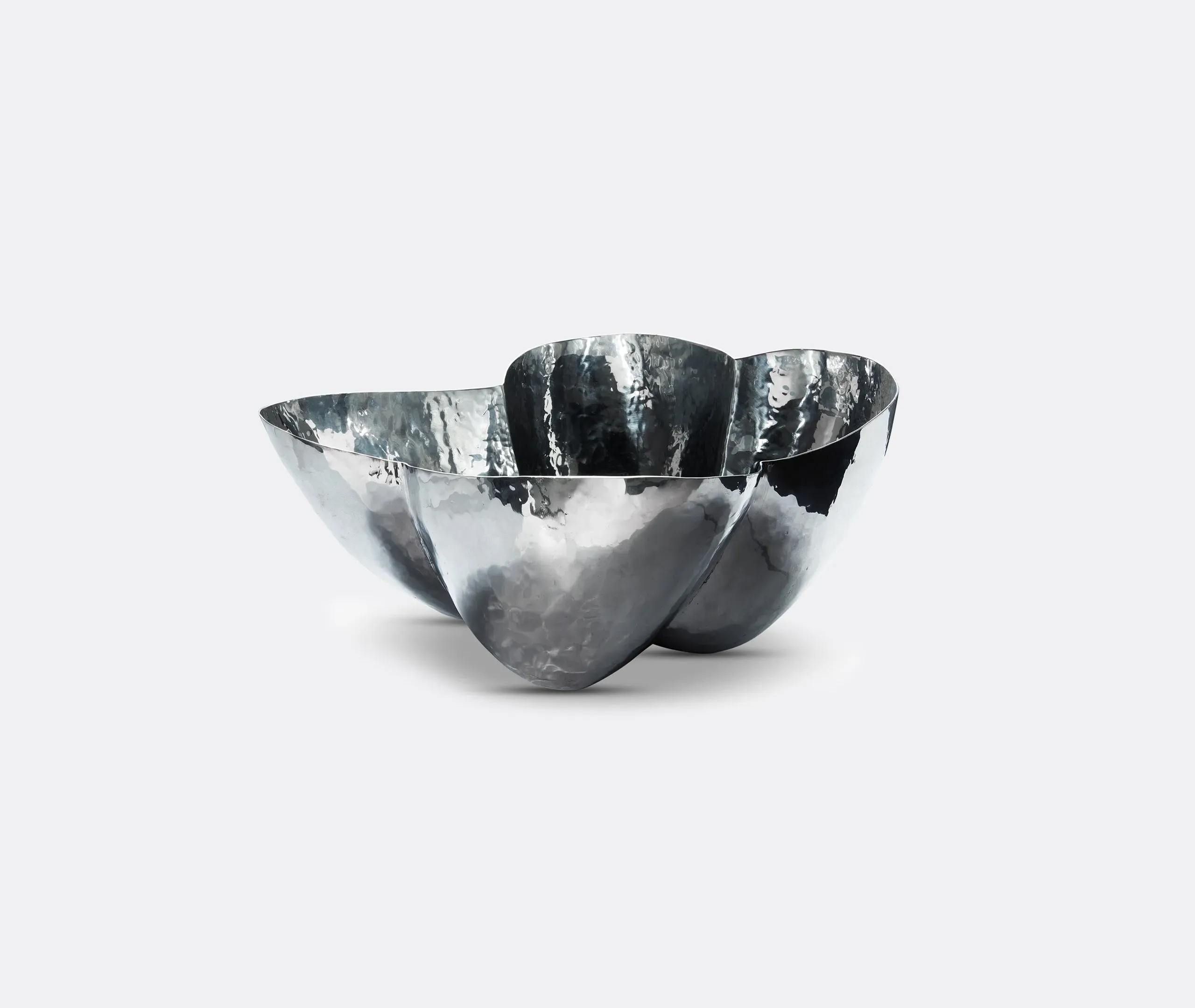 Serving Bowl Handmade - Silver, Aluminium