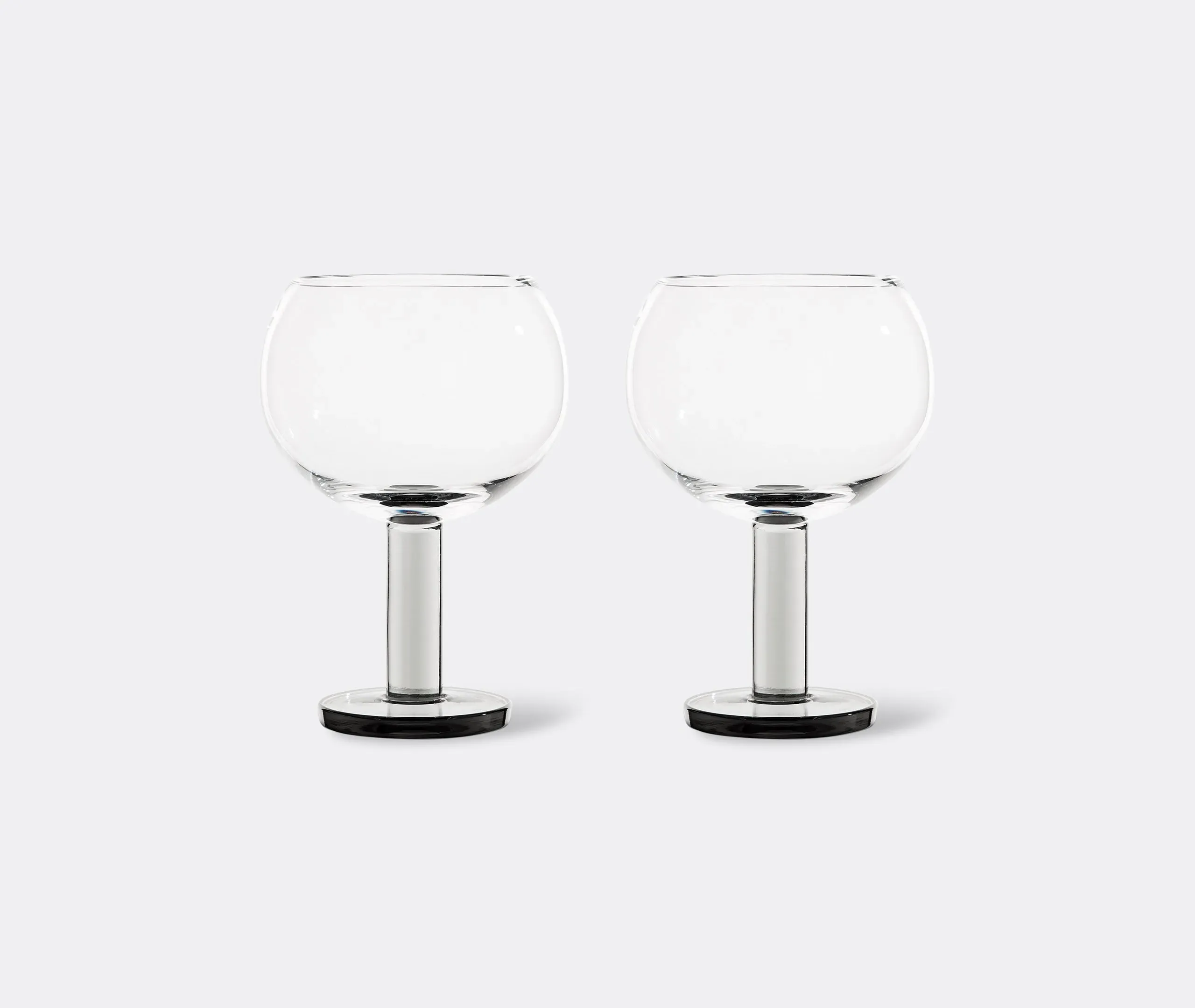 Set of 2 Balloon Glasses - Clear, Glass