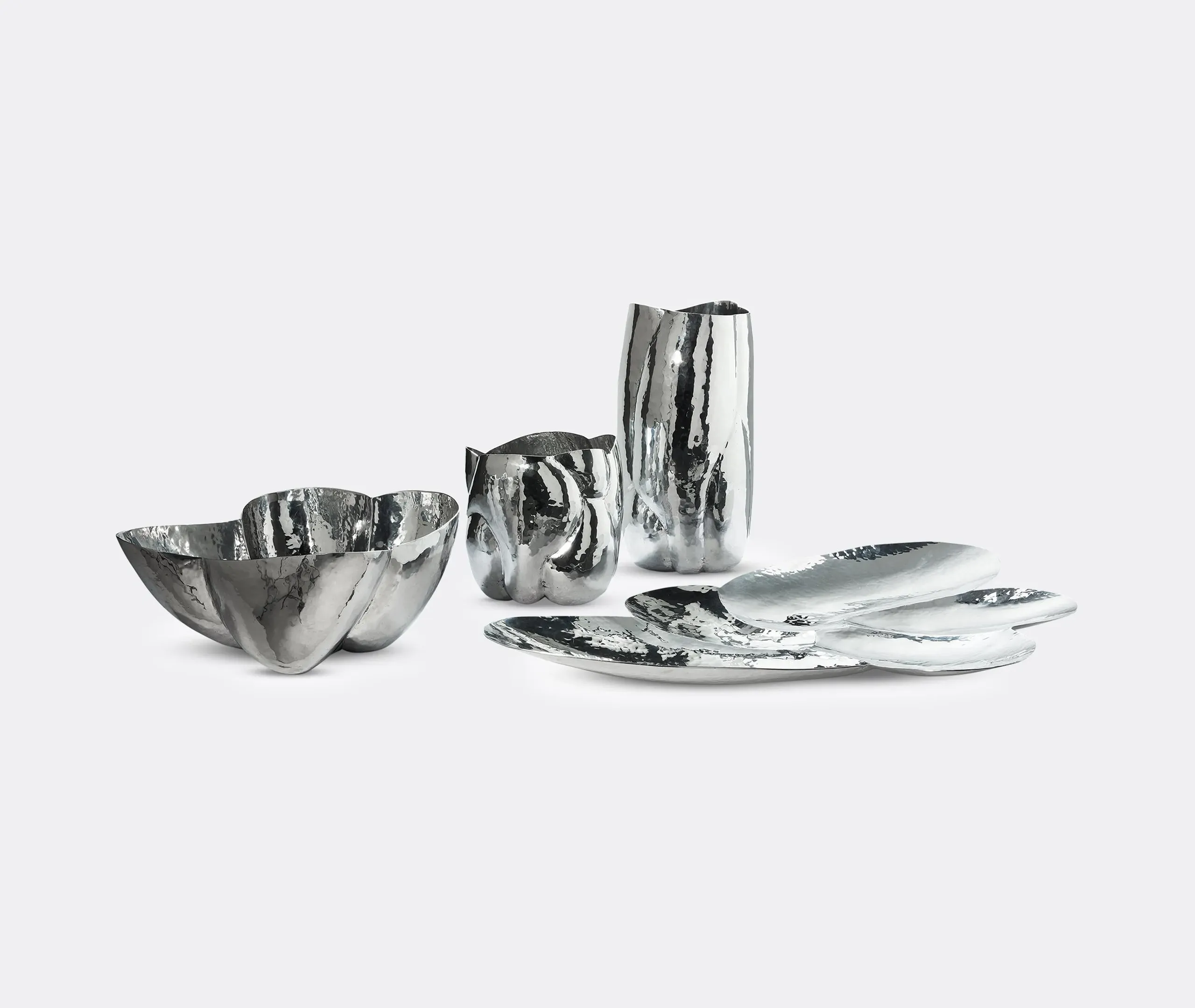 Tall Cloud Vessel - Silver, Aluminium