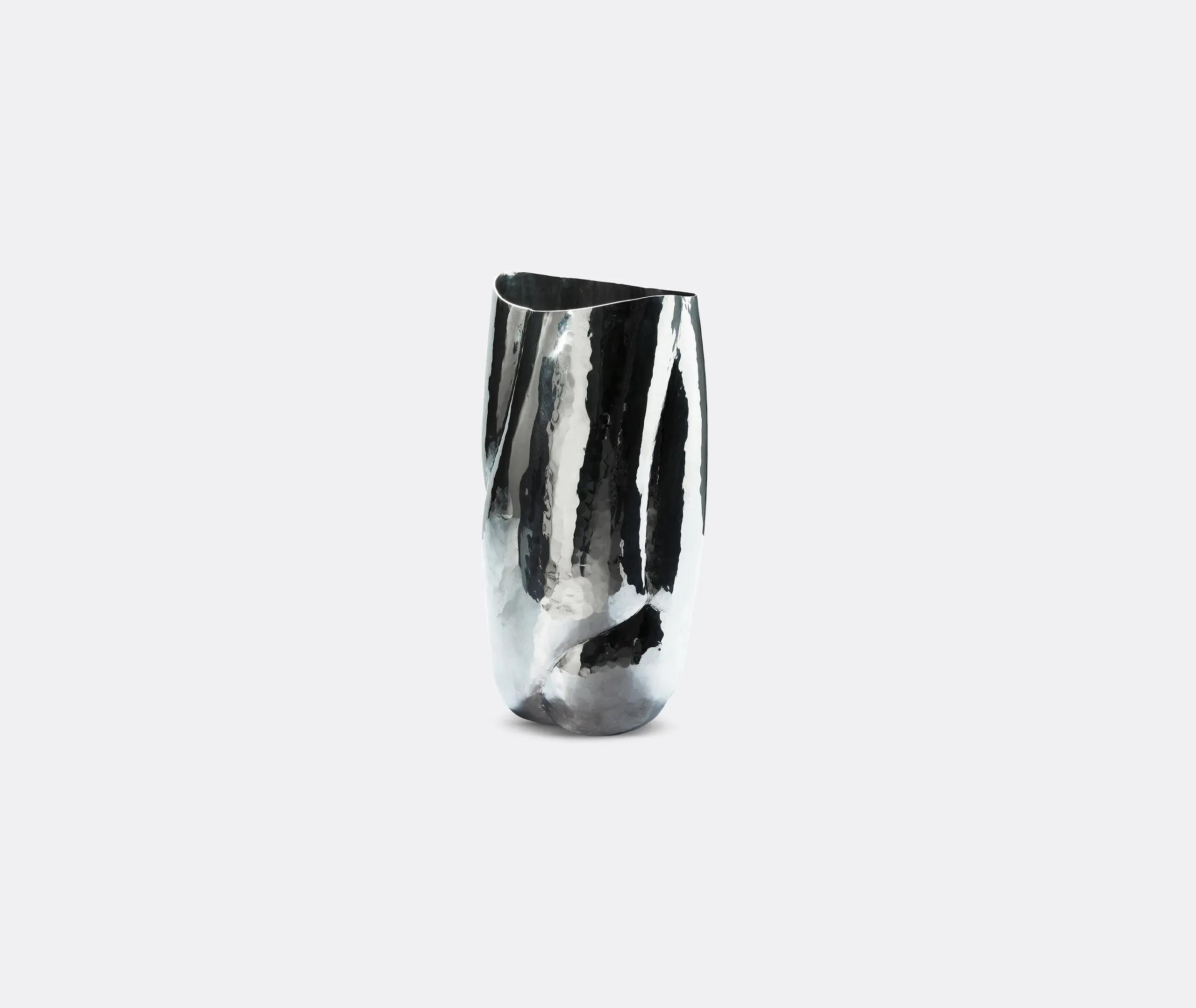 Tall Cloud Vessel - Silver, Aluminium