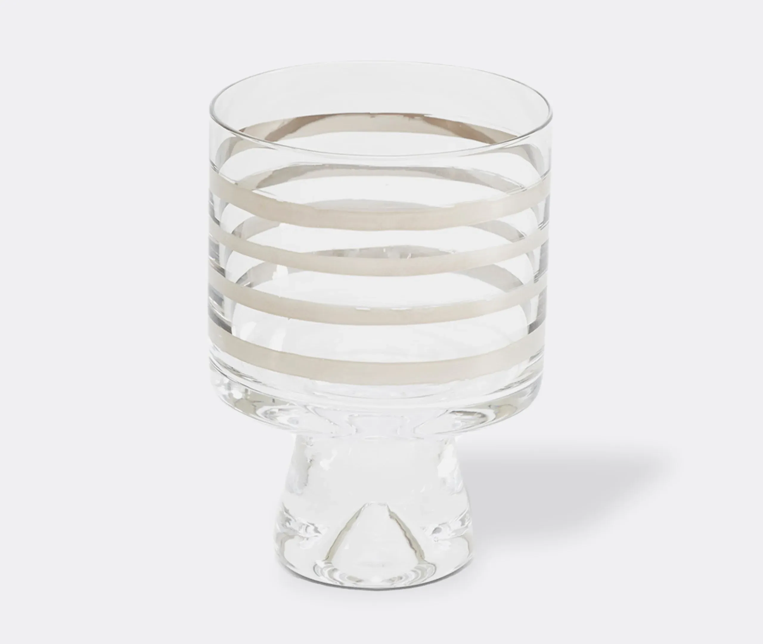 Tank Low Ball Glass Set of Four - Clear