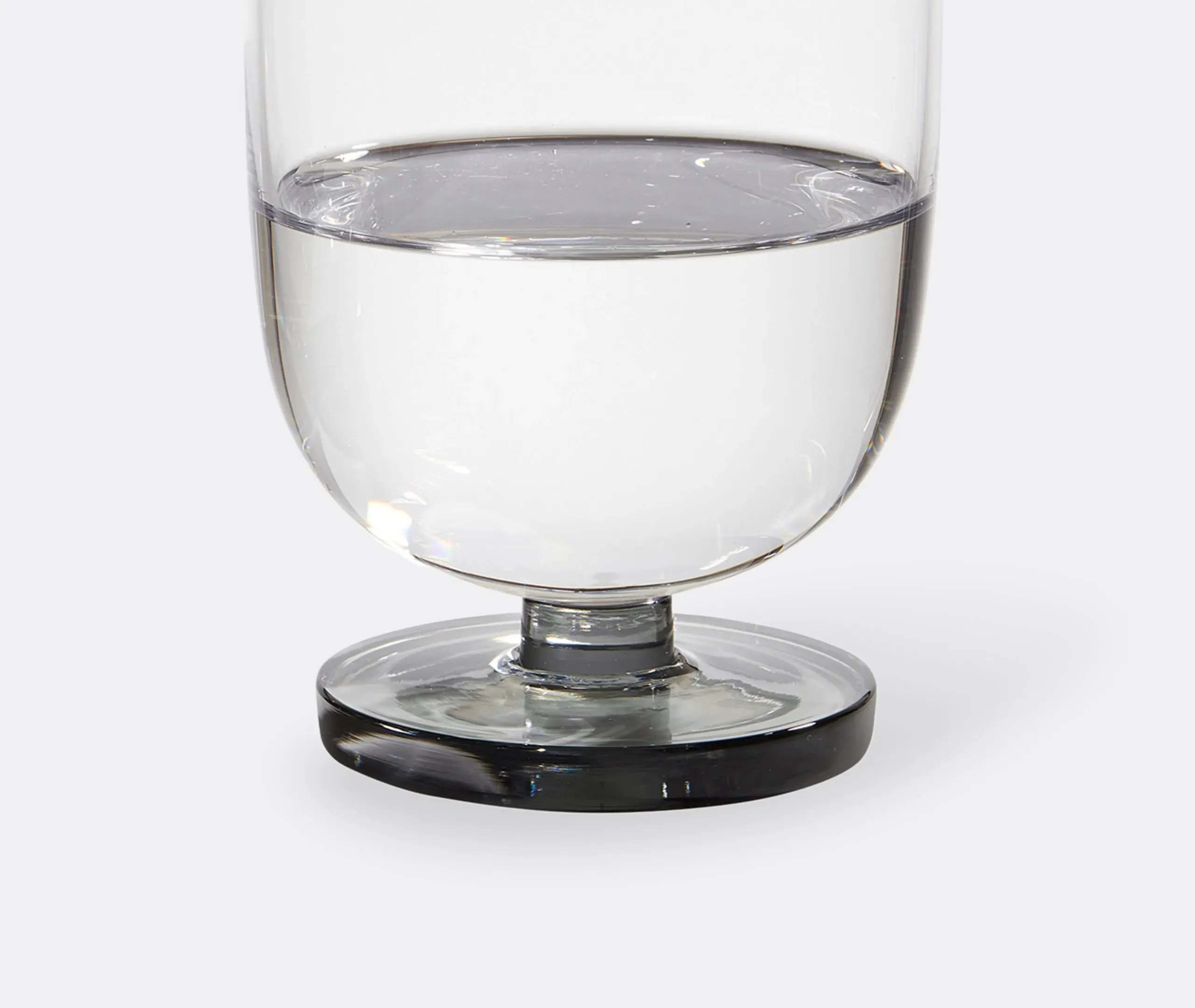 Water Tumblers Set with Heavy Base - Clear Glass
