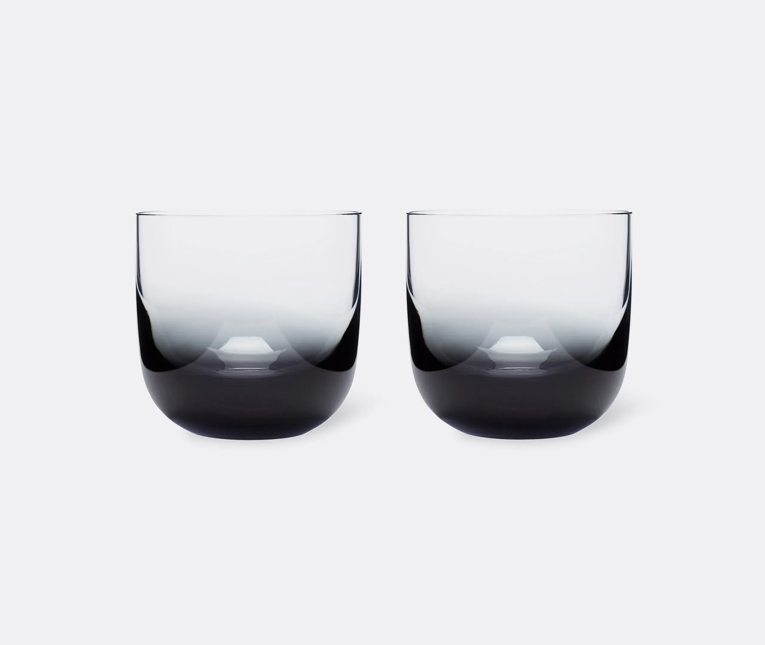 Whiskey Glasses Set of 2 - Black, Glass image