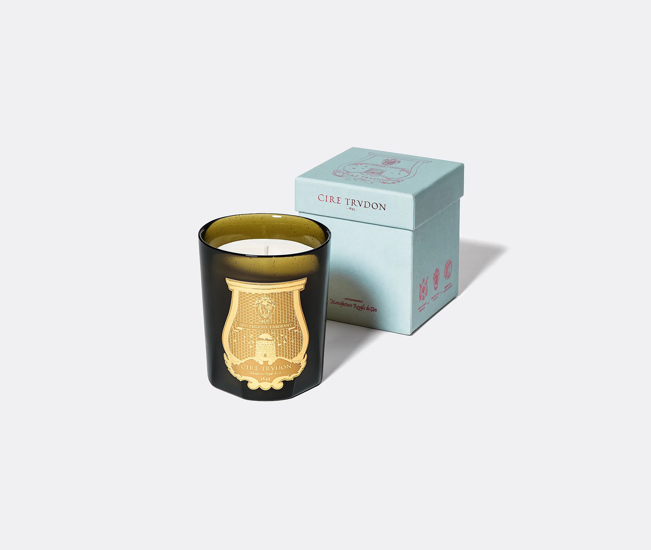 Ernesto Scented Candle - Green, Hand-Blown Glass