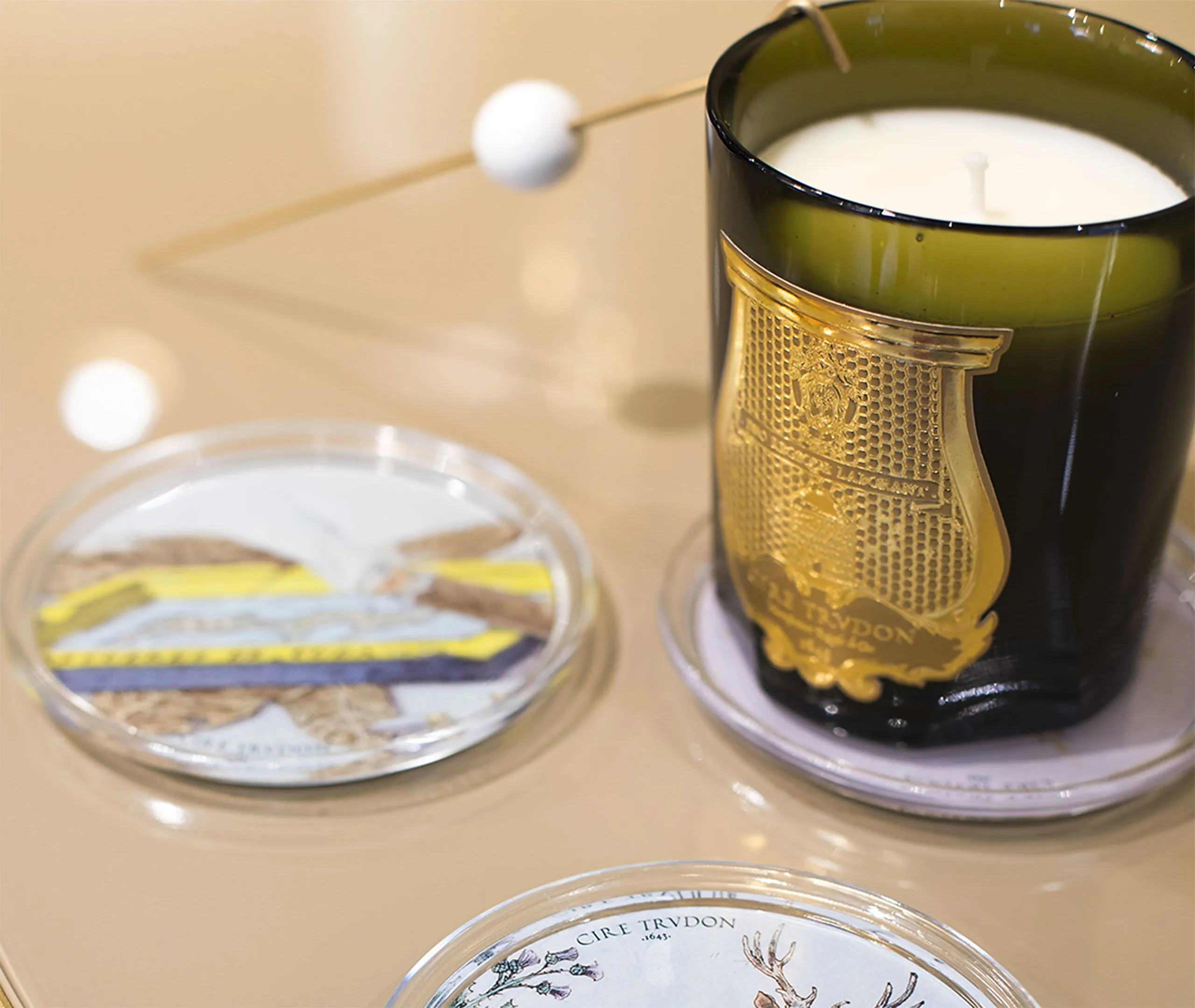 Gabriel Scented Candle - Green, Wax