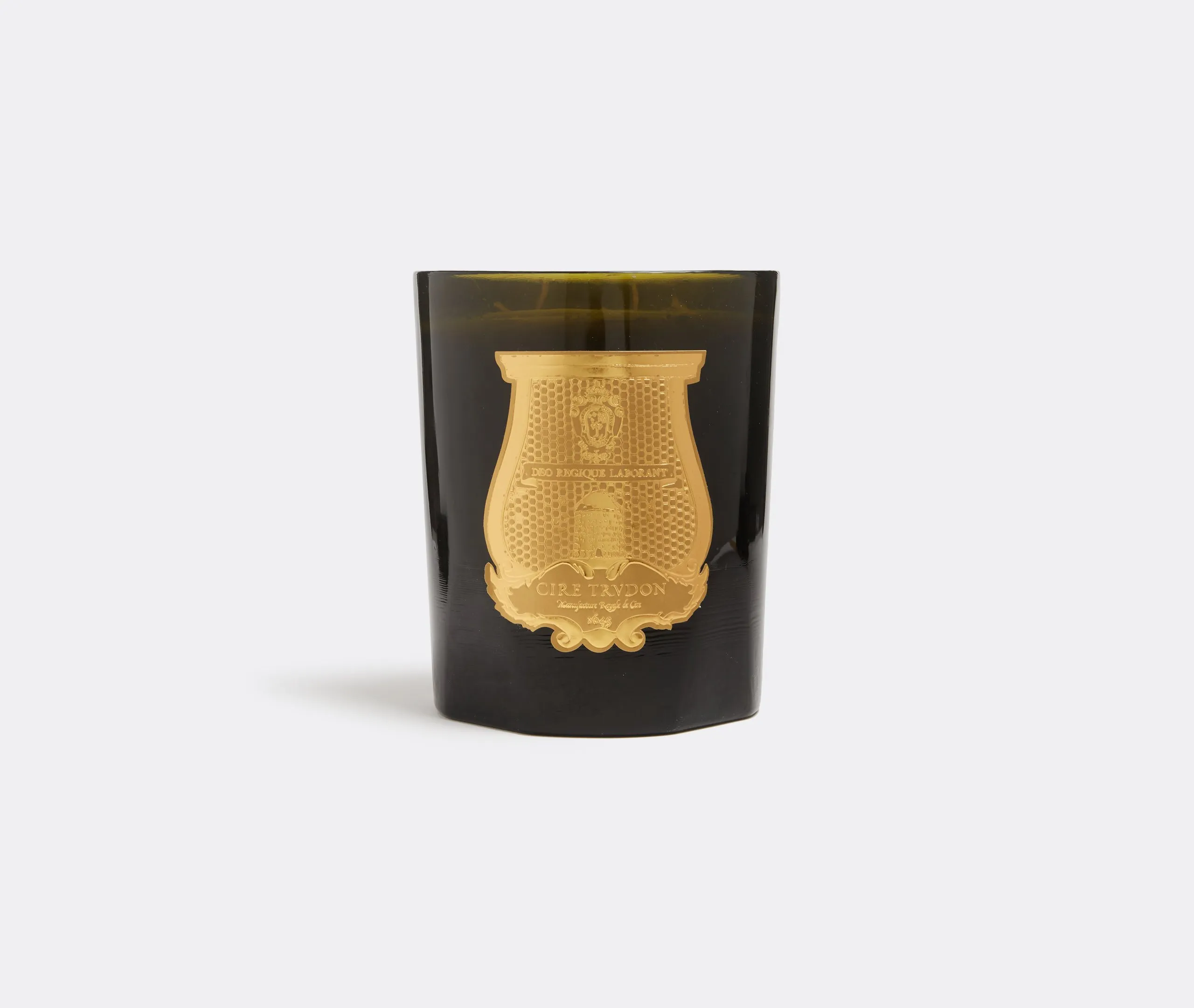Large Ernesto Scented Candle - Green, Hand-Blown Glass