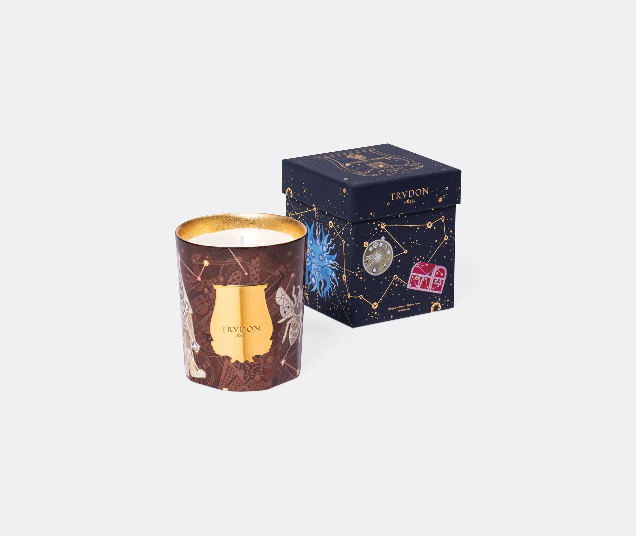 Libra Scented Candle - Brown, Glass