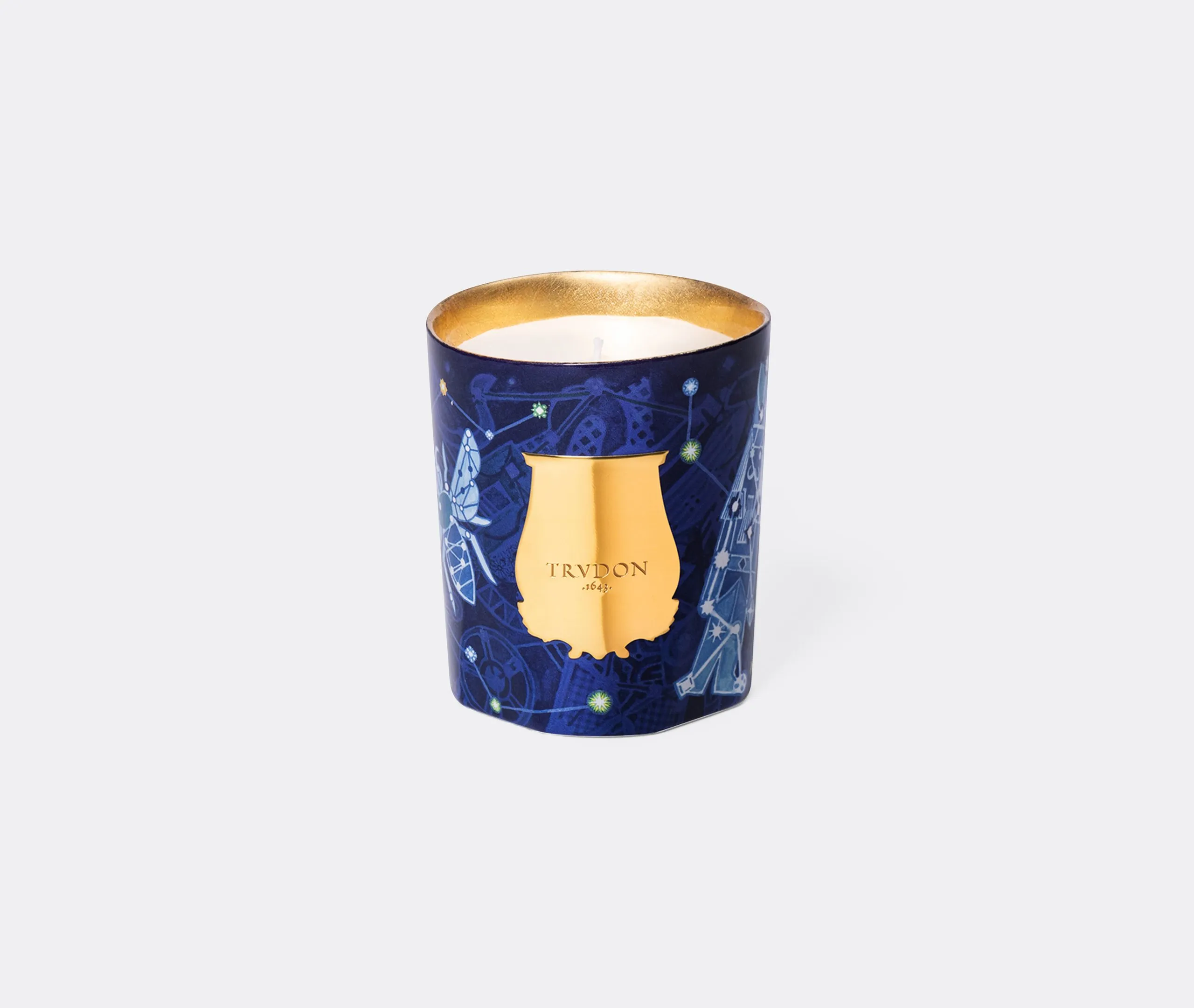 Luna Scented Candle - Blue, Glass