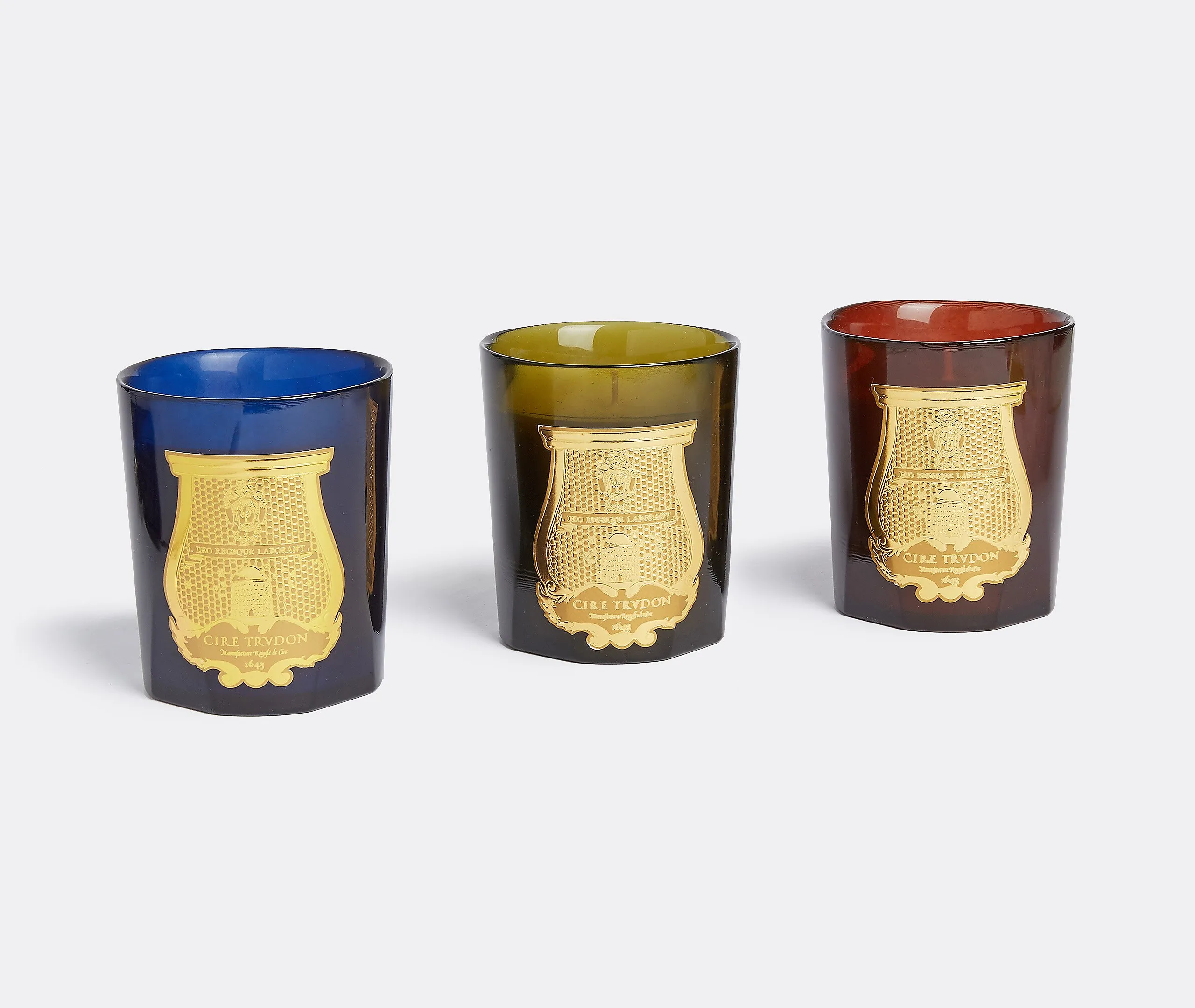 Scented Candle Madurai - Blue, Hand-Blown Glass