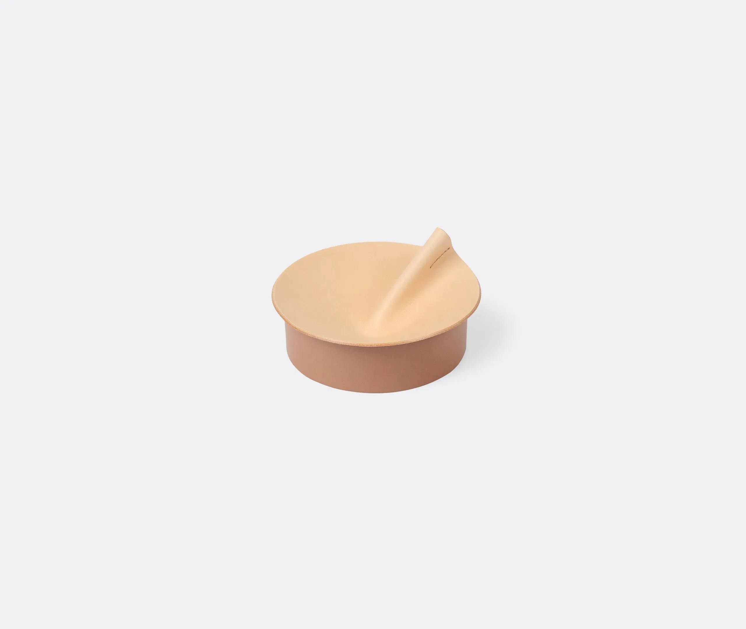Mini Storage Box with Lid - Nude, Leather image