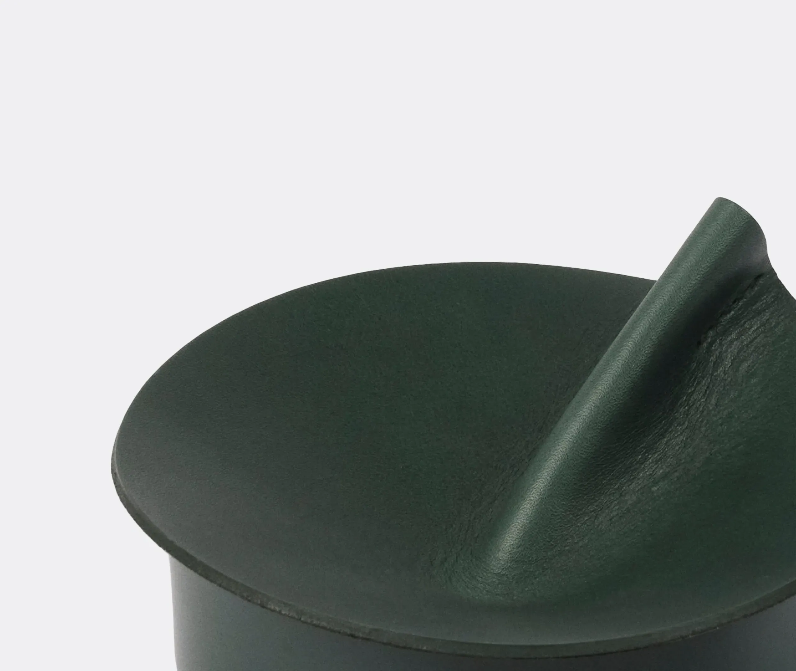 Rotonda Mini Storage Box - Green, Leather