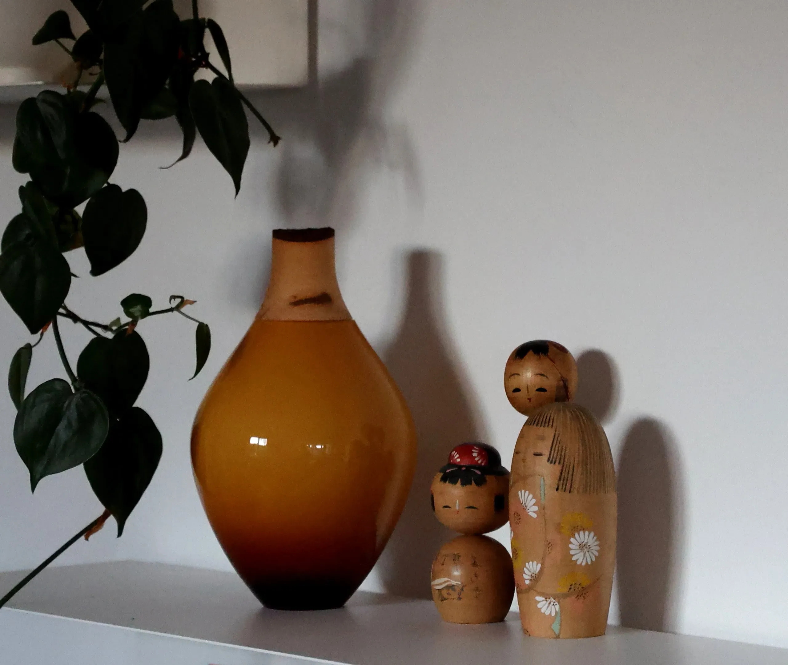 Stacking Vessel with Lid - Caramel, Glass