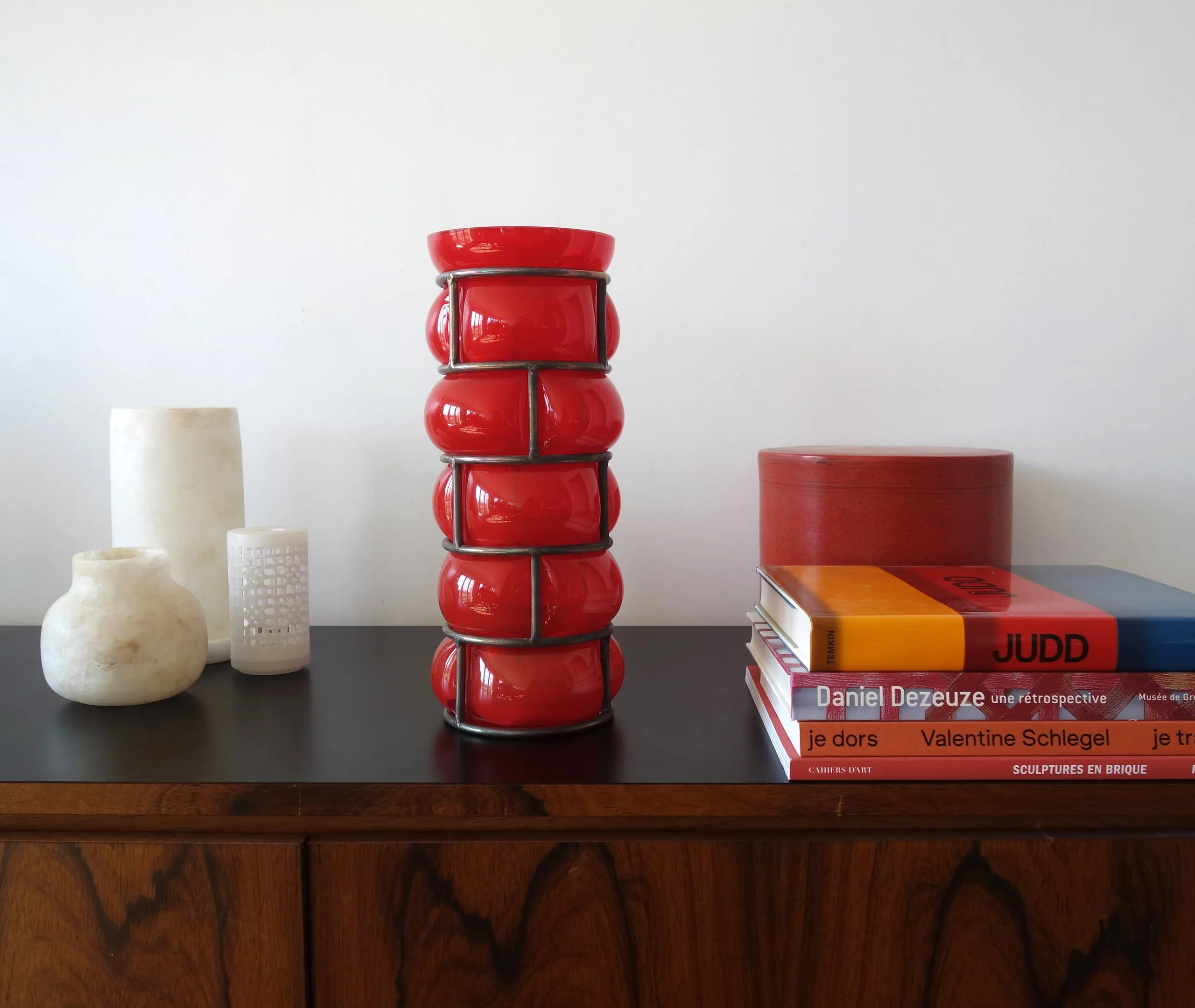 Brick Vase - Red, Glass