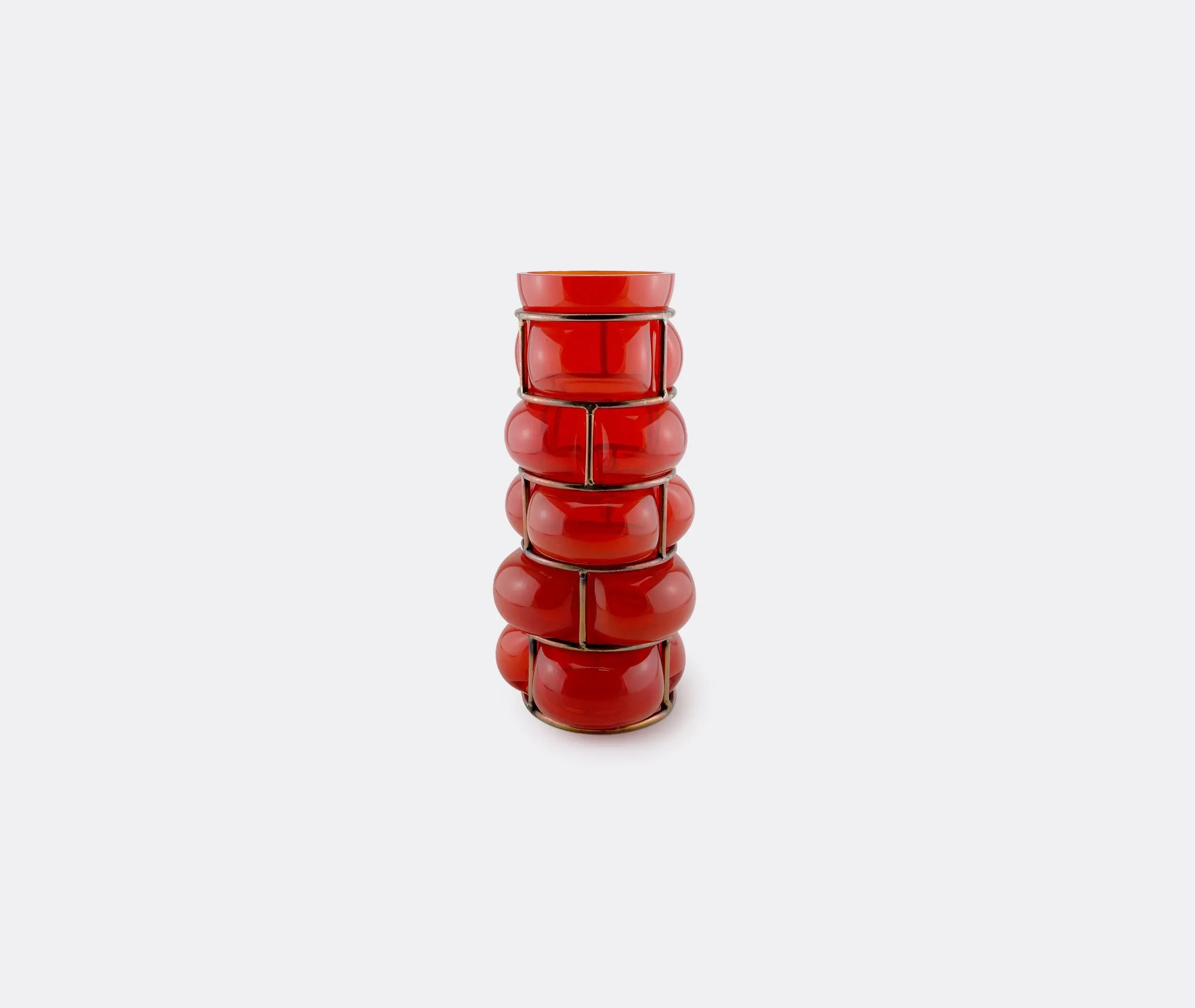 Brick Vase - Red, Glass image