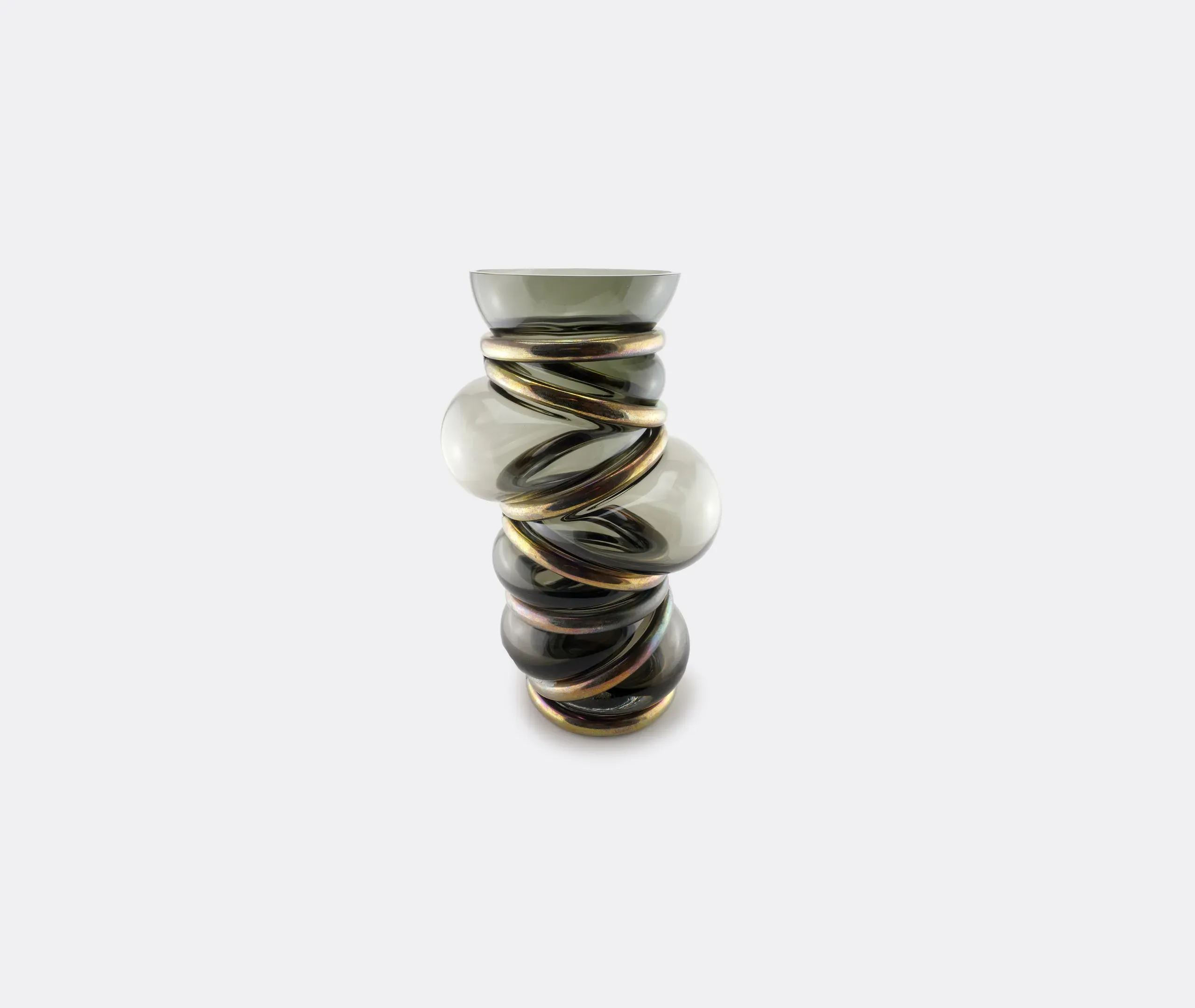 Chain Ring Vase - Smoke Grey product