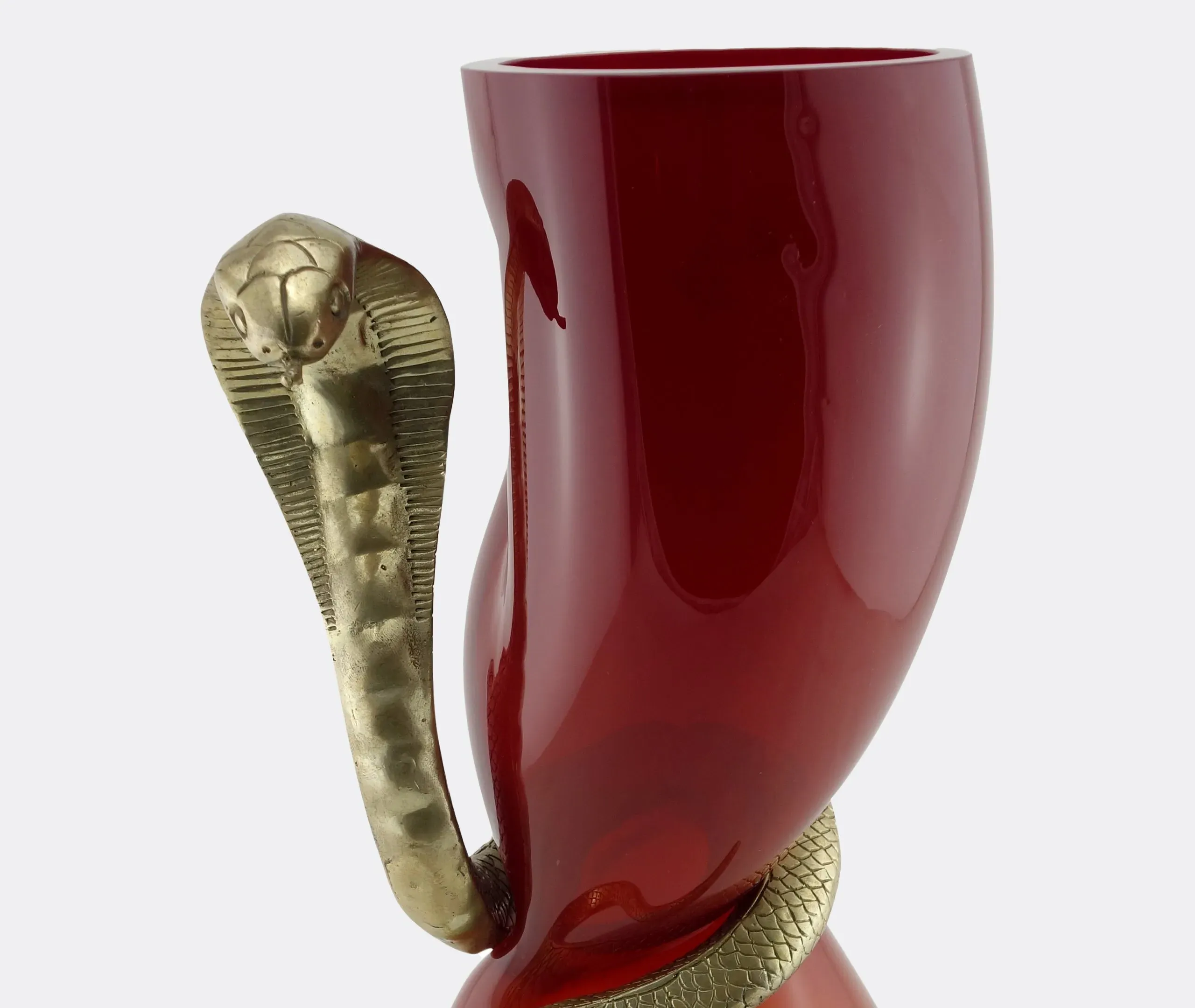 Cobra Vase - Red, Glass