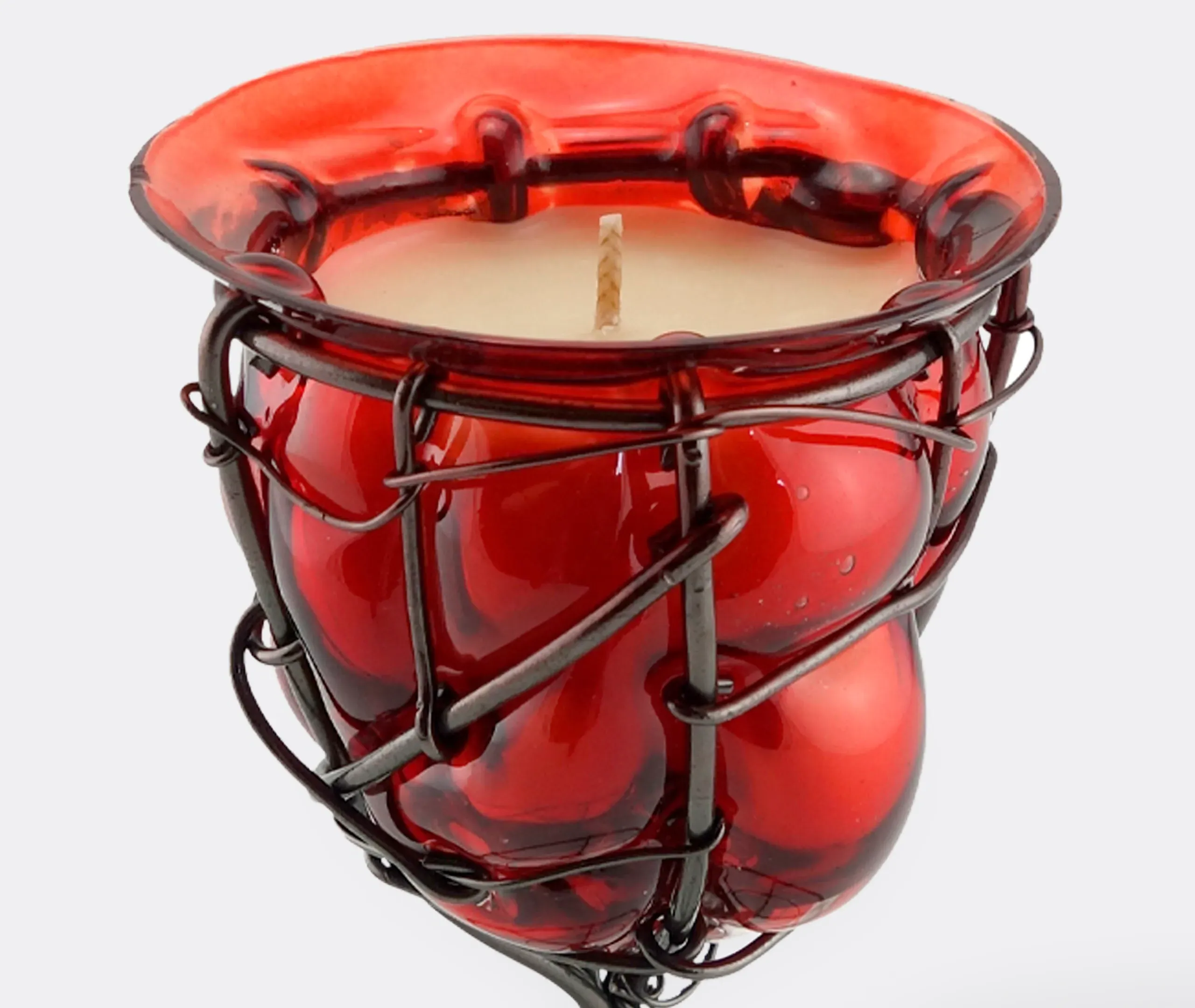 'Image' Candle - Red, Blown Glass alternate view
