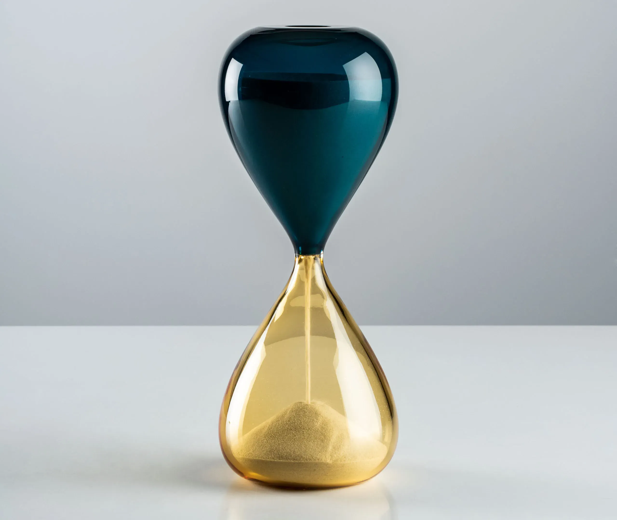 Clessidra Hourglass - Amber, Murano Glass