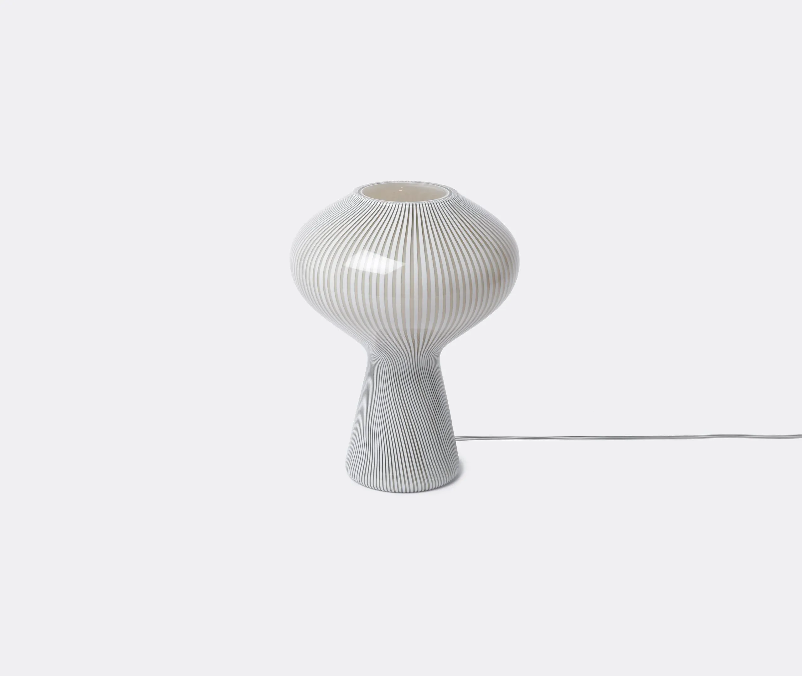 Fungo Table Lamp - Taupe Grey, Murano Glass