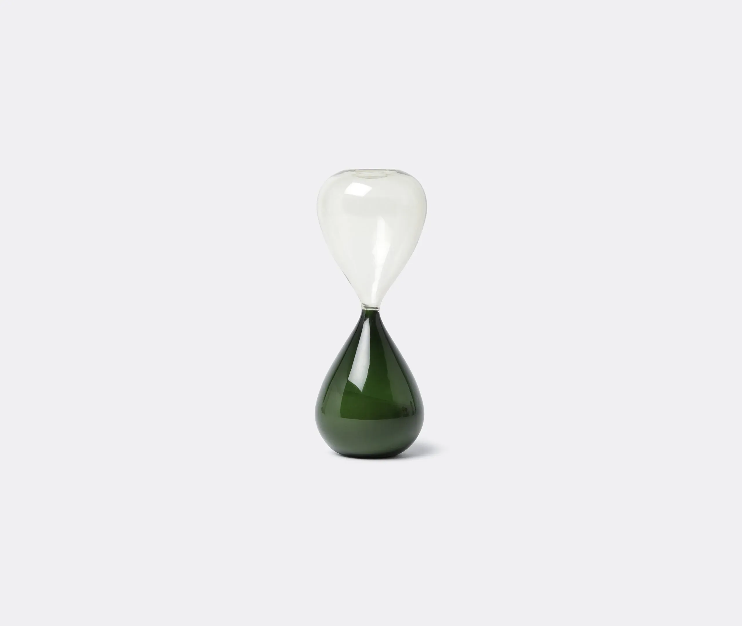 Hourglass Decorative Object - Green, Murano Glass image