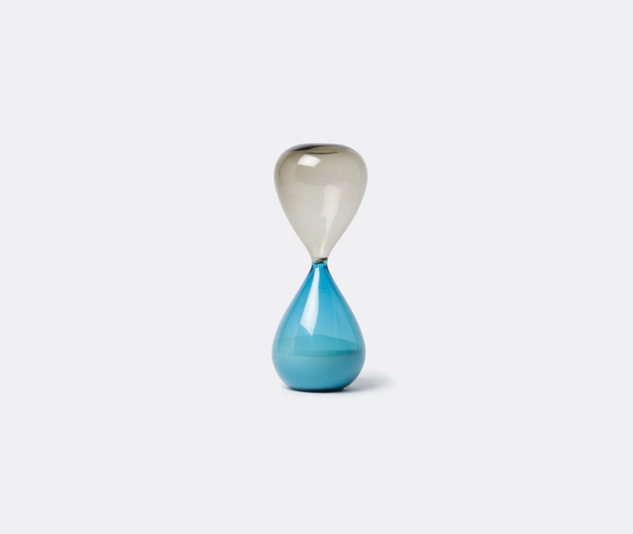 Hourglass Decorative Object - Grey, Murano Glass image