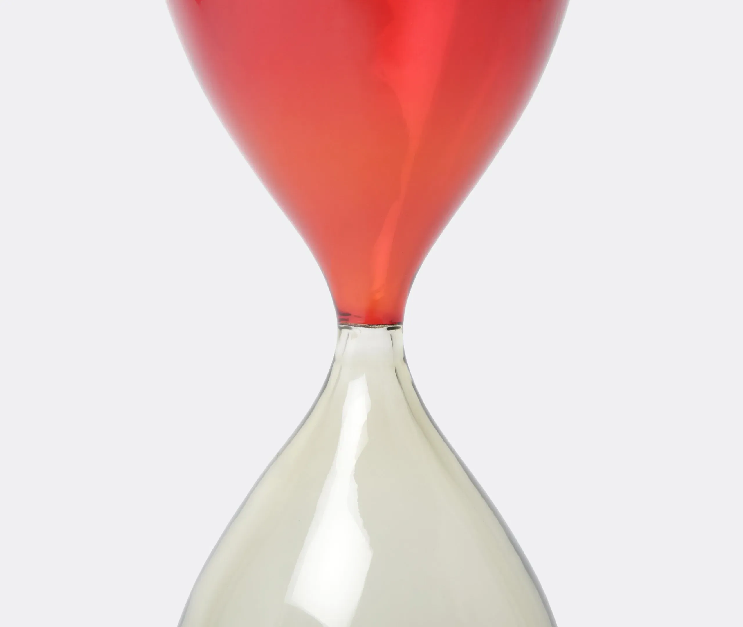 Hourglass Decorative Object - Red, Murano Glass