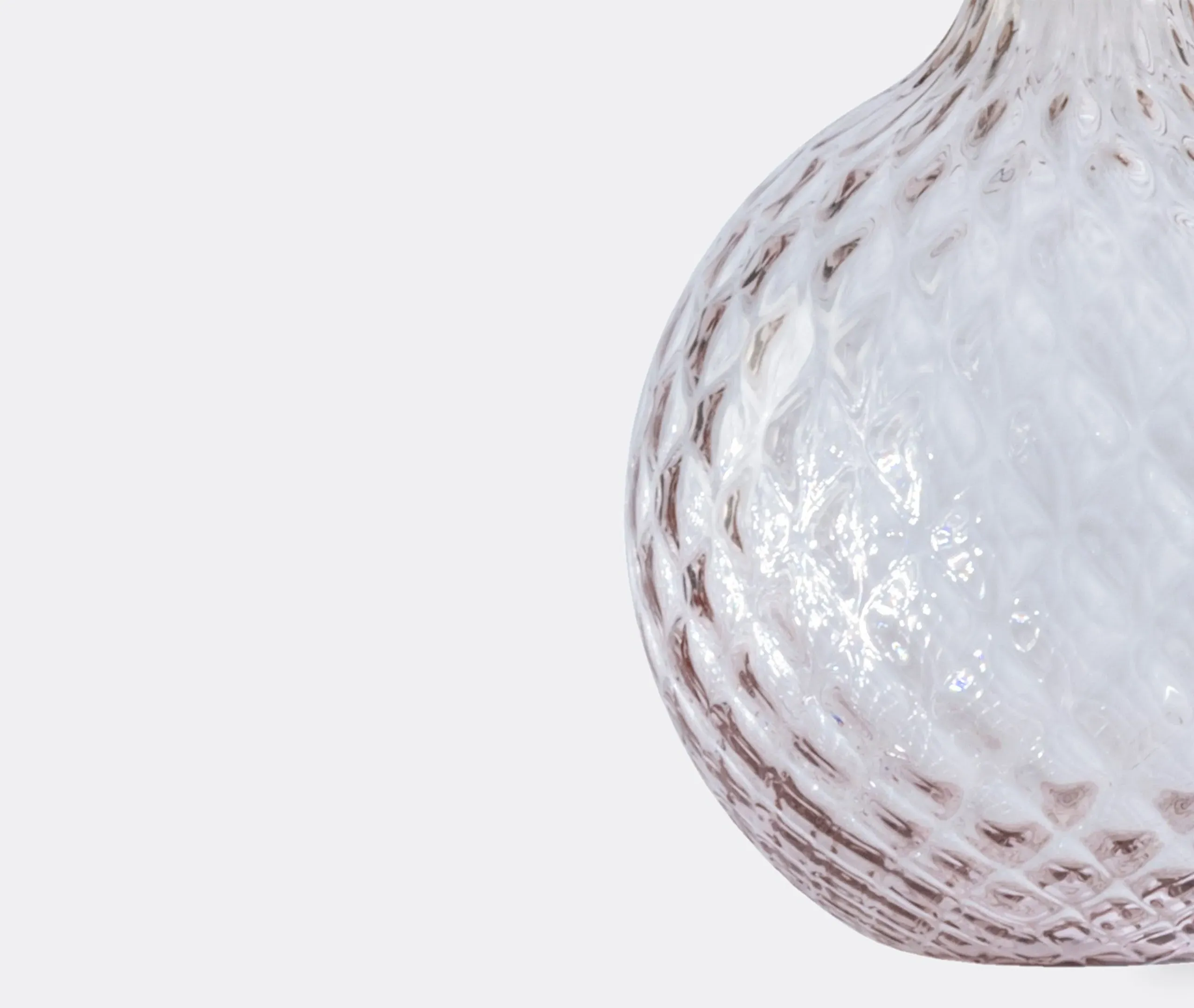 Monofiore Small Bottle Vase - Dusty Rose, Glass