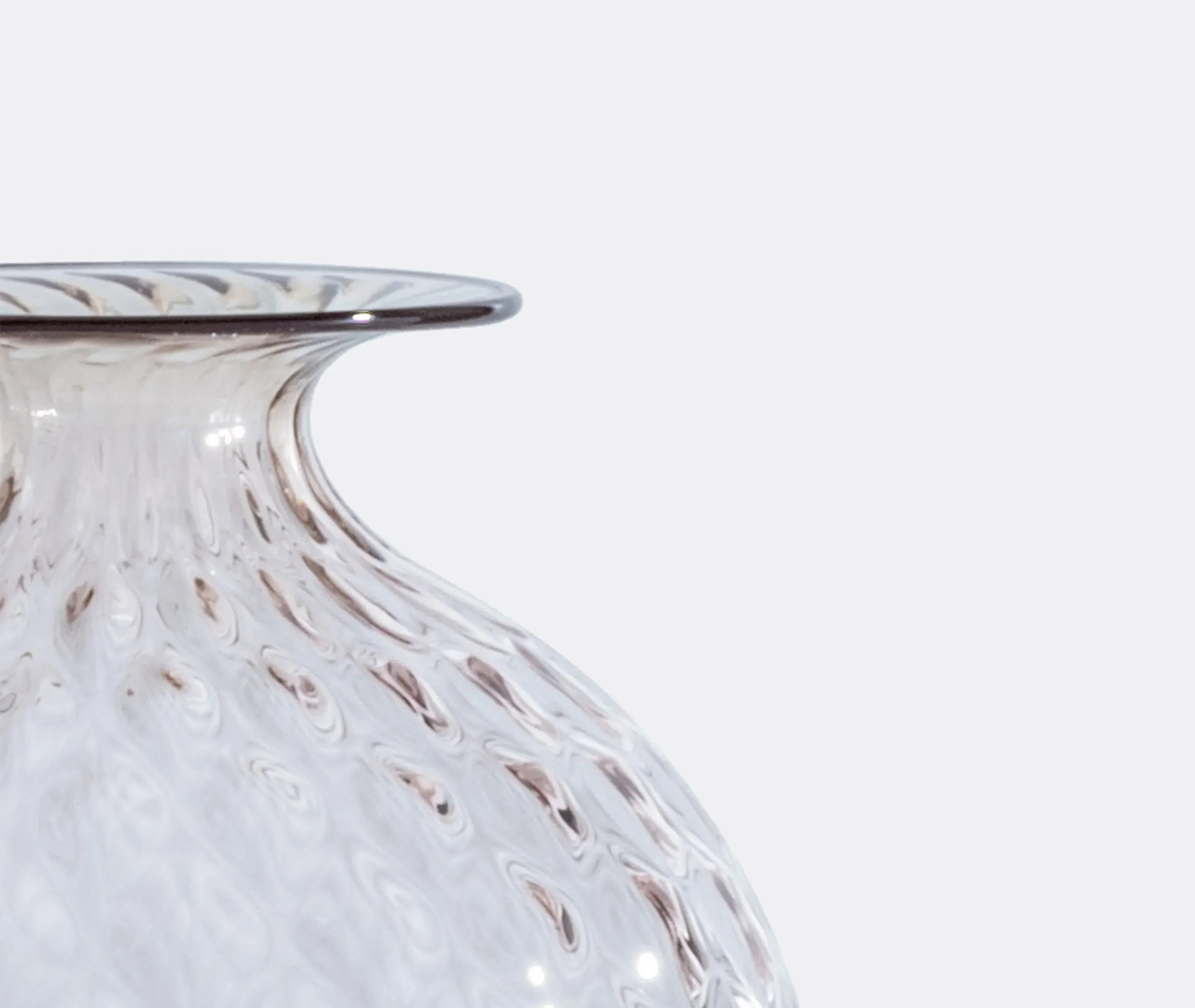 Small Glass Bottle with Balloton - Dusty Rose