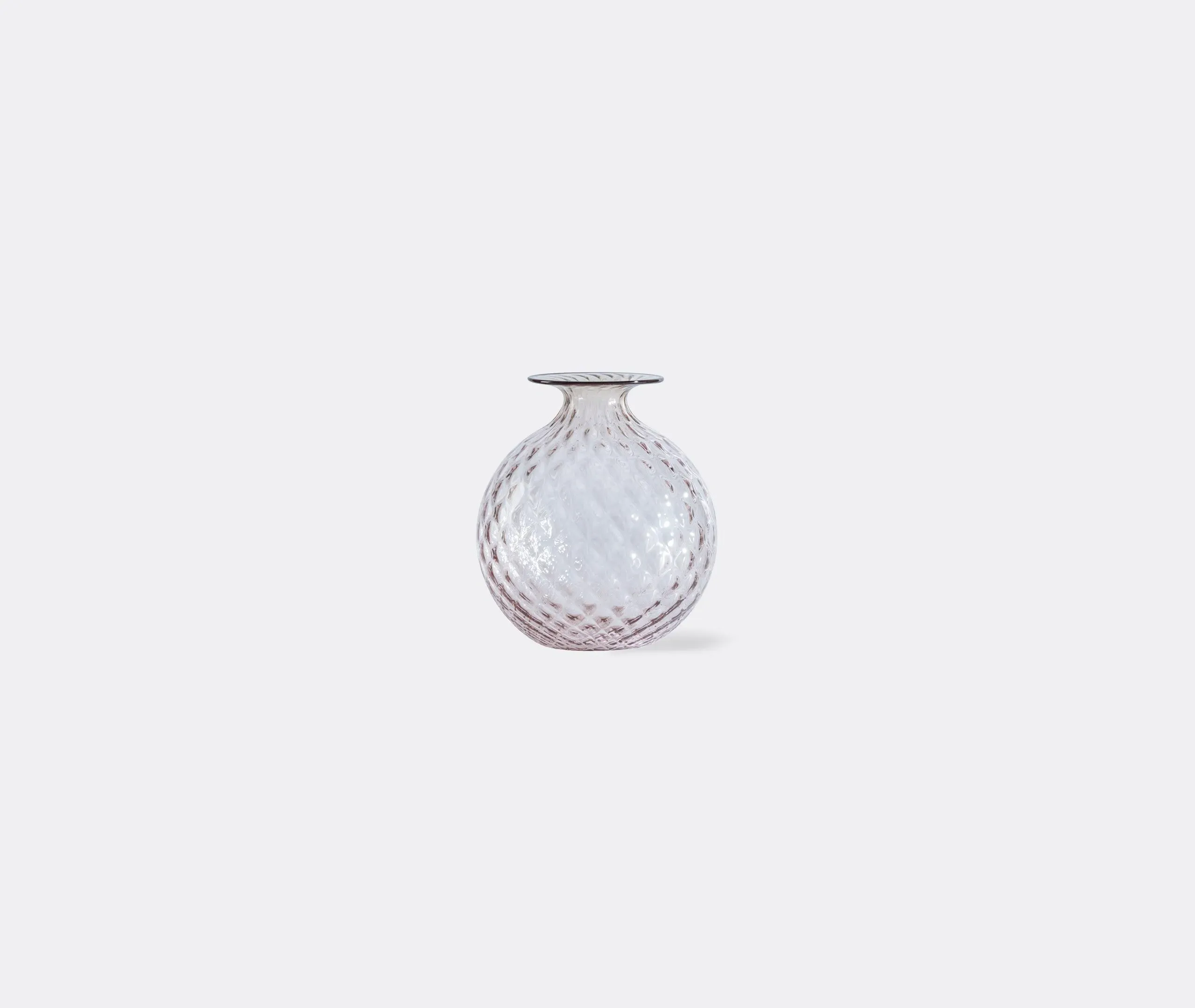 Small Glass Bottle with Balloton - Dusty Rose image
