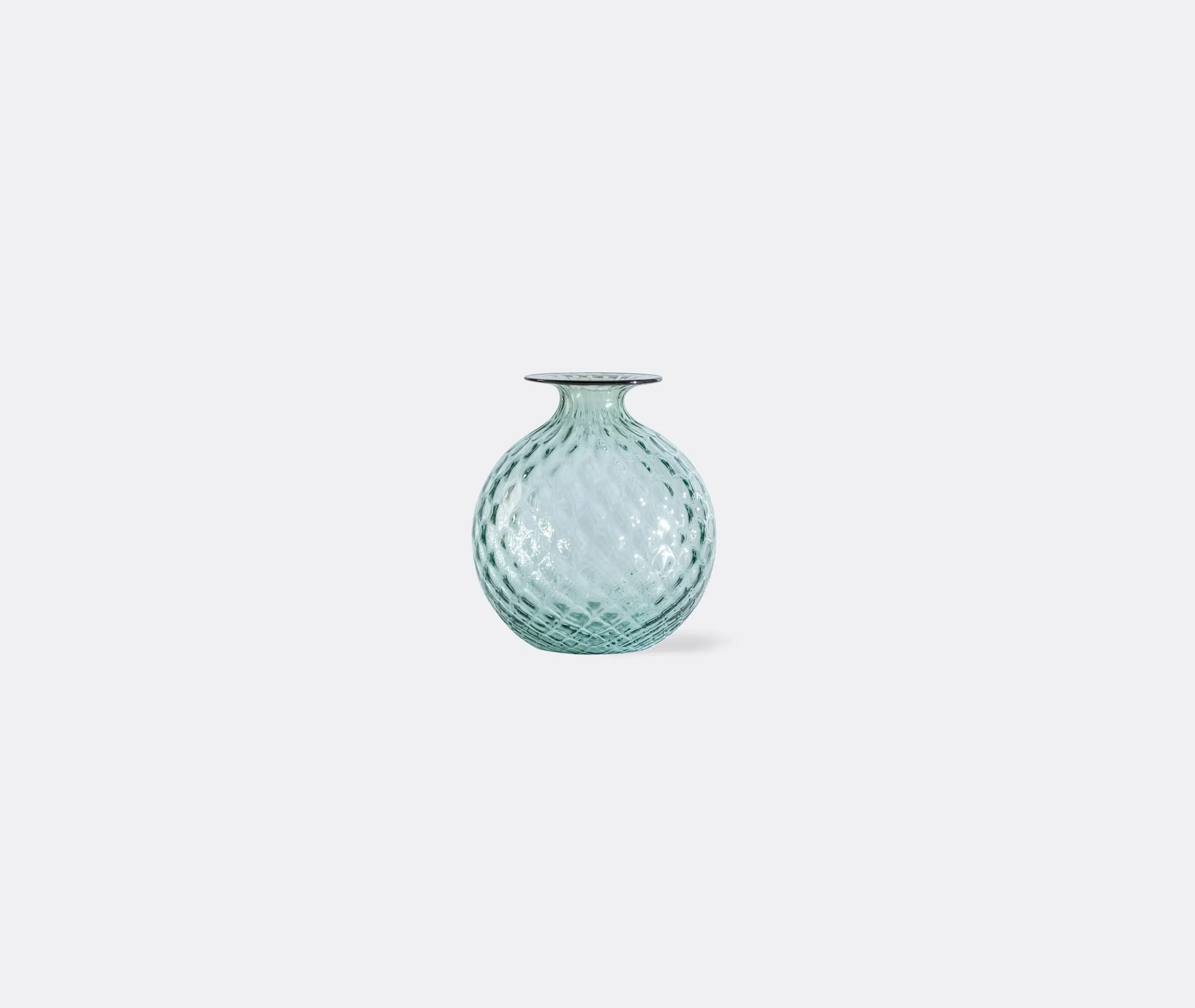 Small Glass Bottle with Raised Pattern - Green image