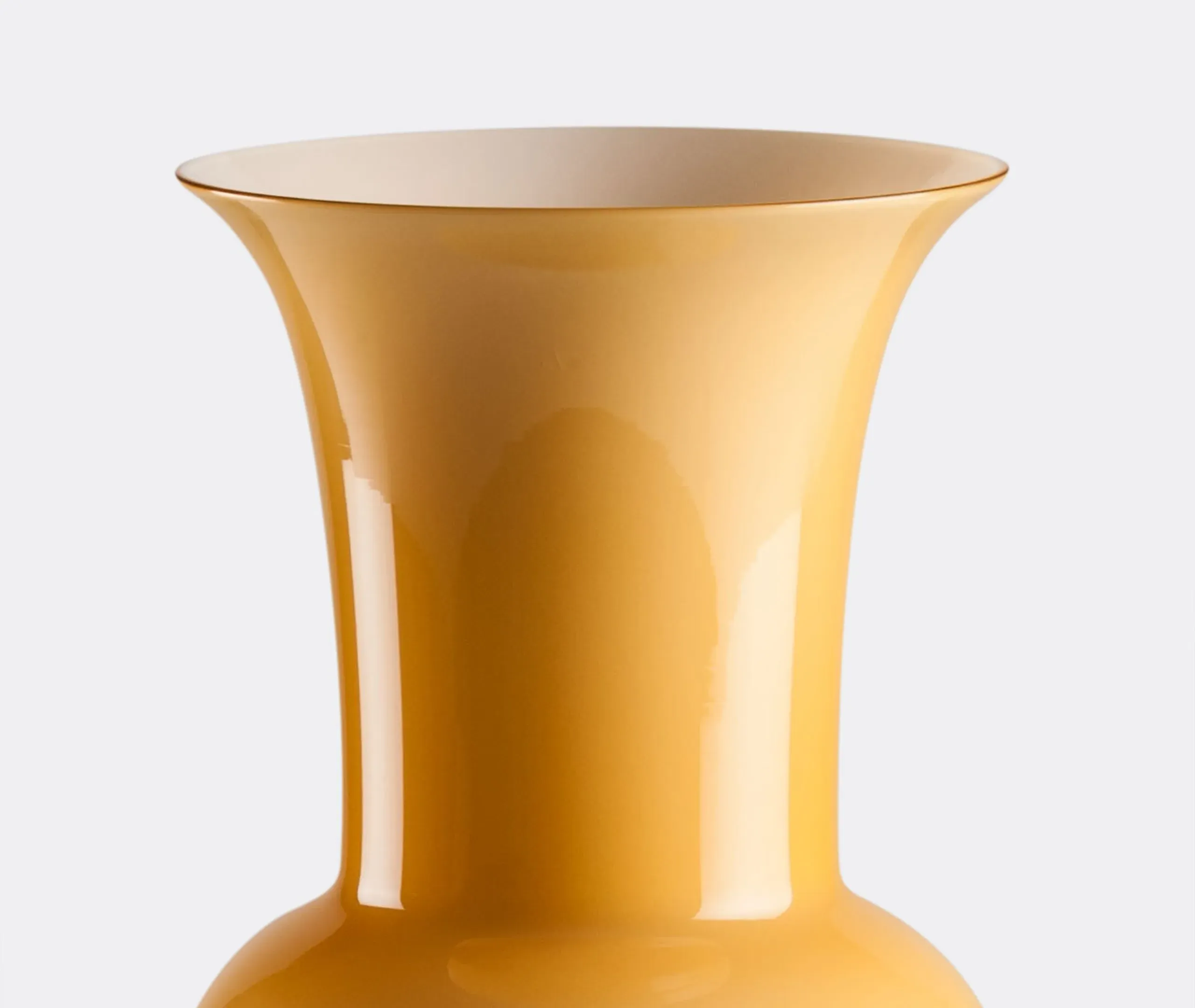 XL Opalino Vase - Amber, Blown Glass