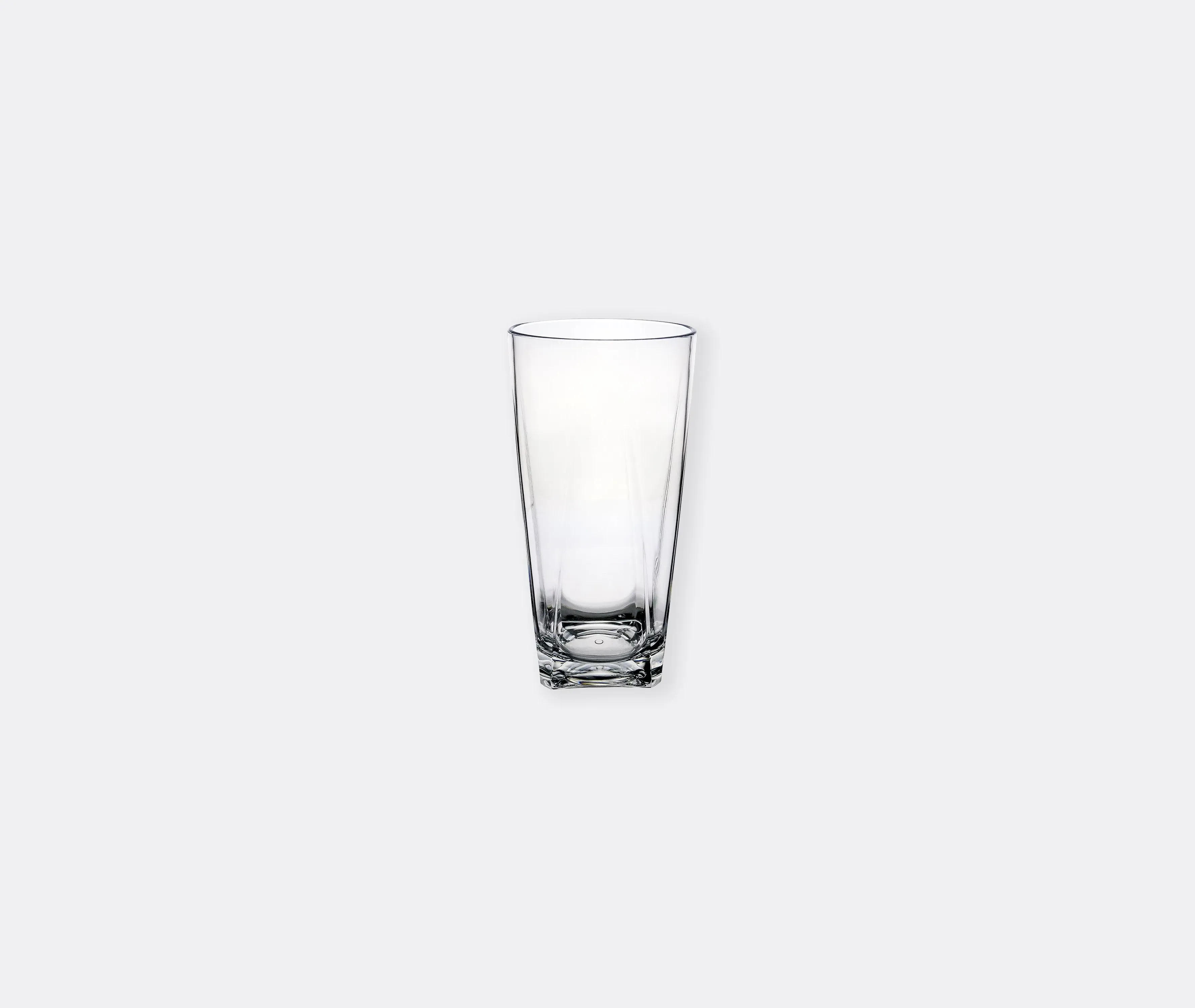 6-Piece Tall Tumbler Glass Set - Clear, Resin