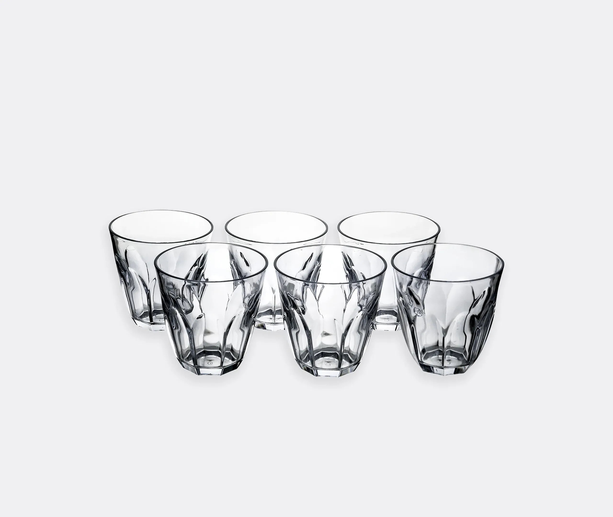 6-Piece Tumbler Glass Set - Clear, Resin