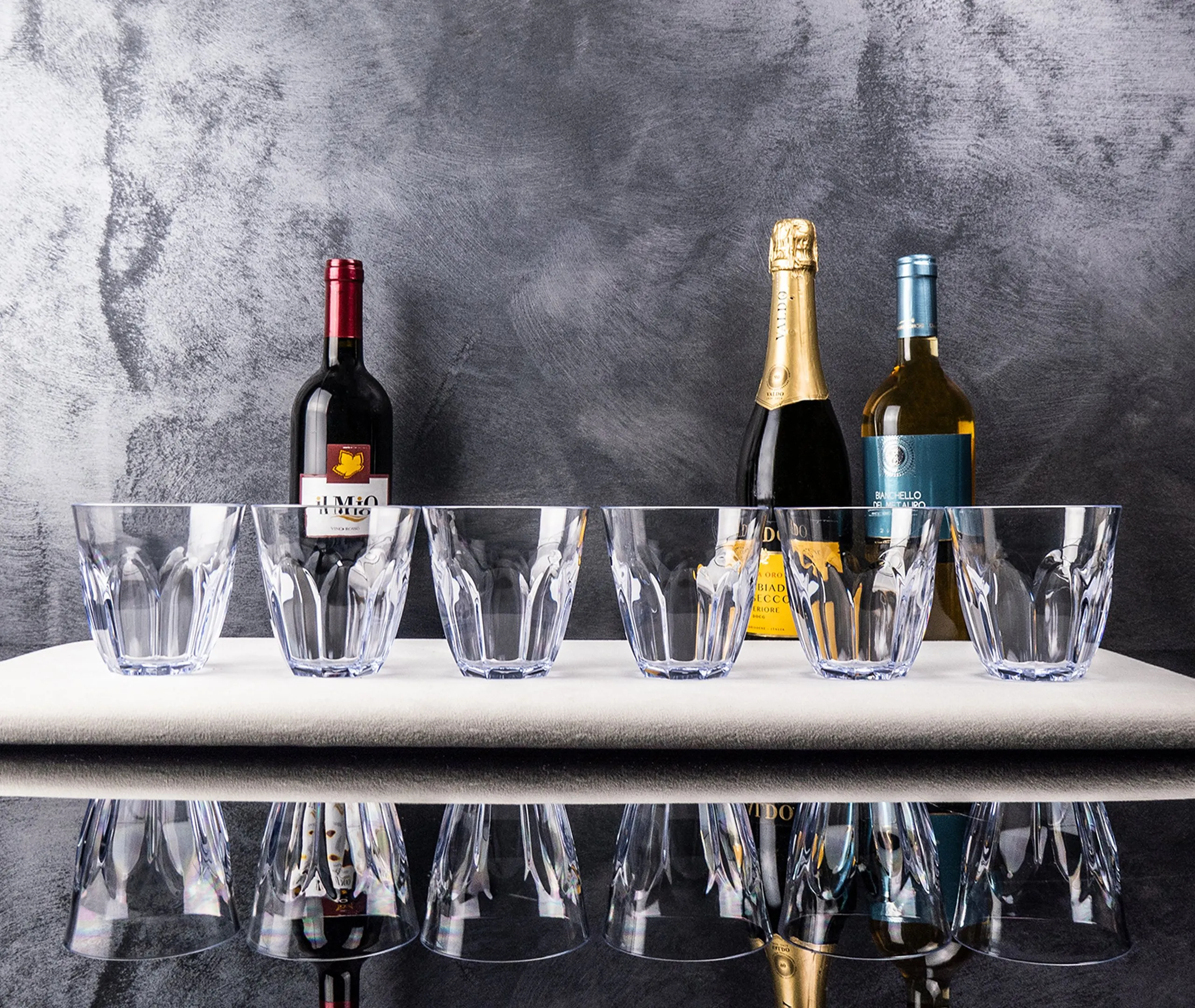 6-Piece Tumbler Glass Set - Clear, Resin