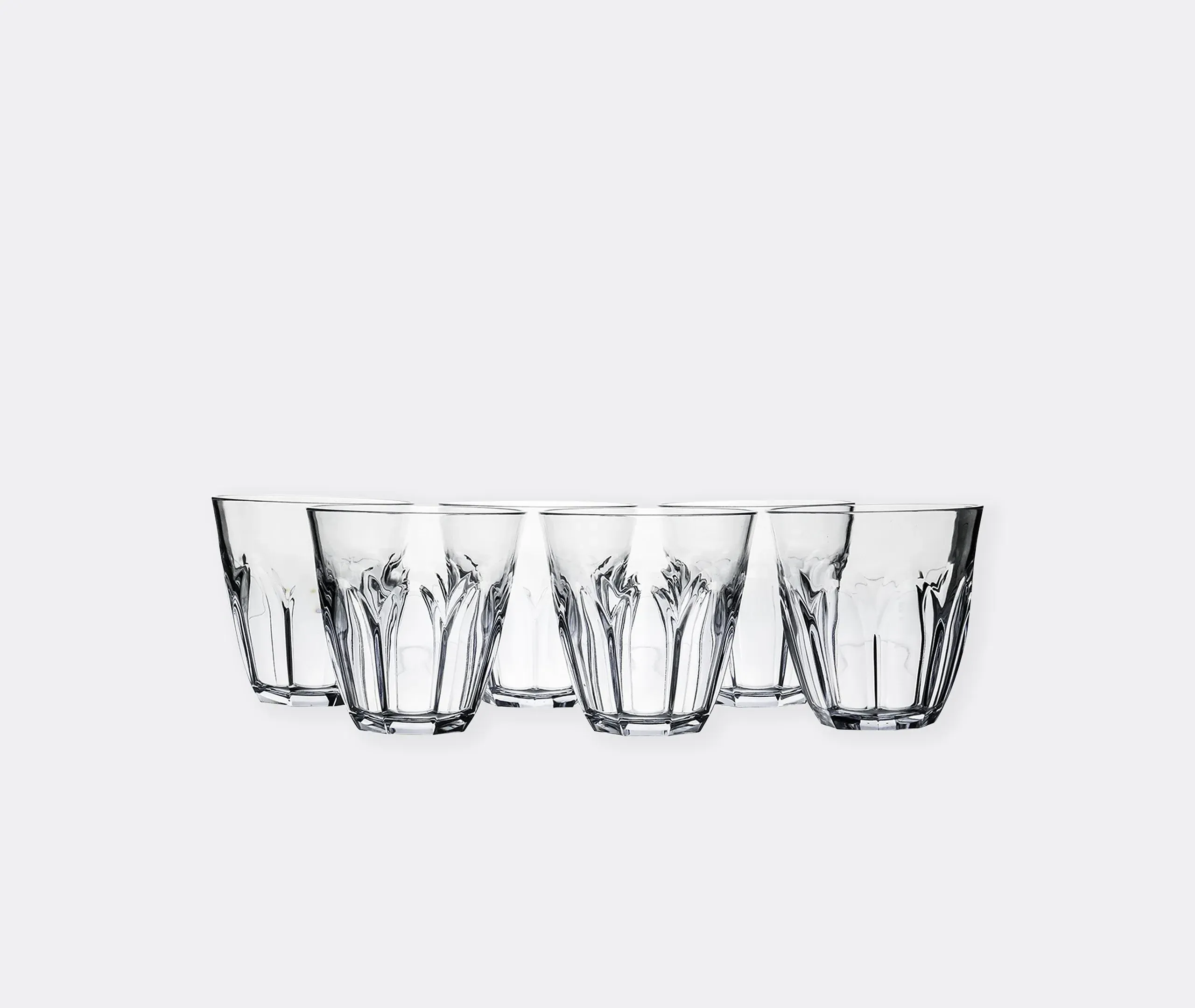 6-Piece Tumbler Glass Set - Clear, Resin image