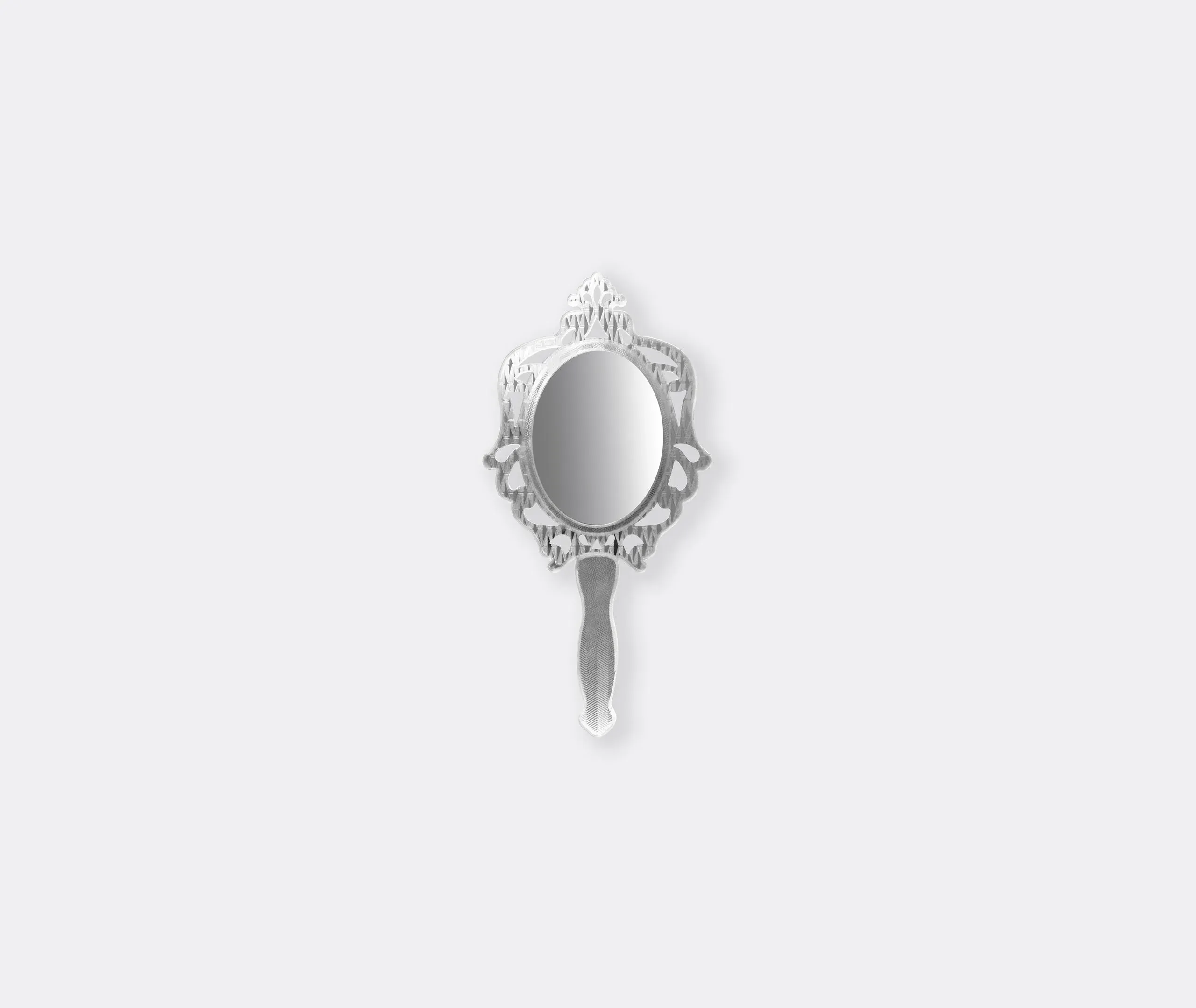 Handheld Mirror with Handle - Silver, Acrylic