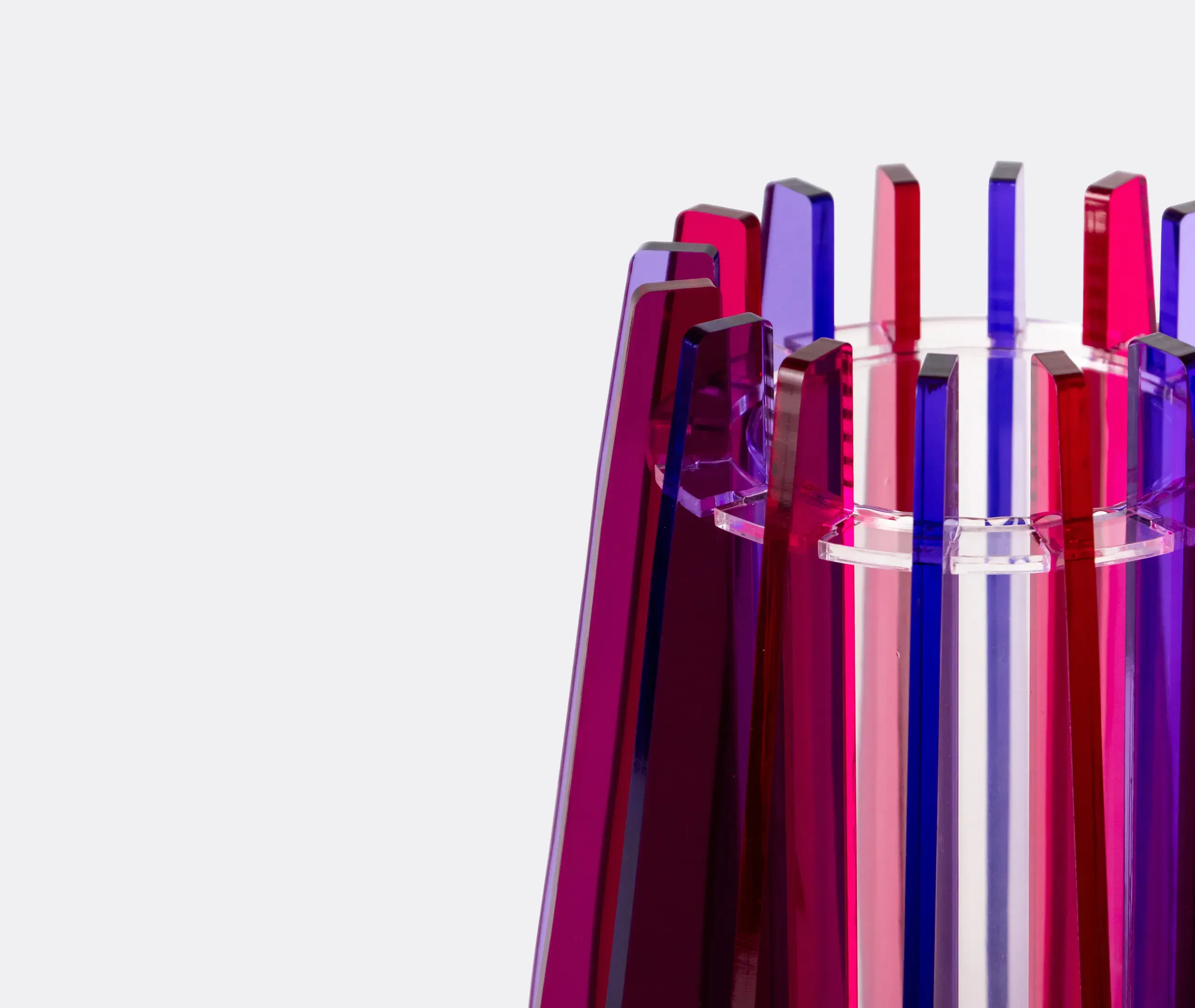 Iride Small Vase - Fuxia, Acrylic Crystal alternate view