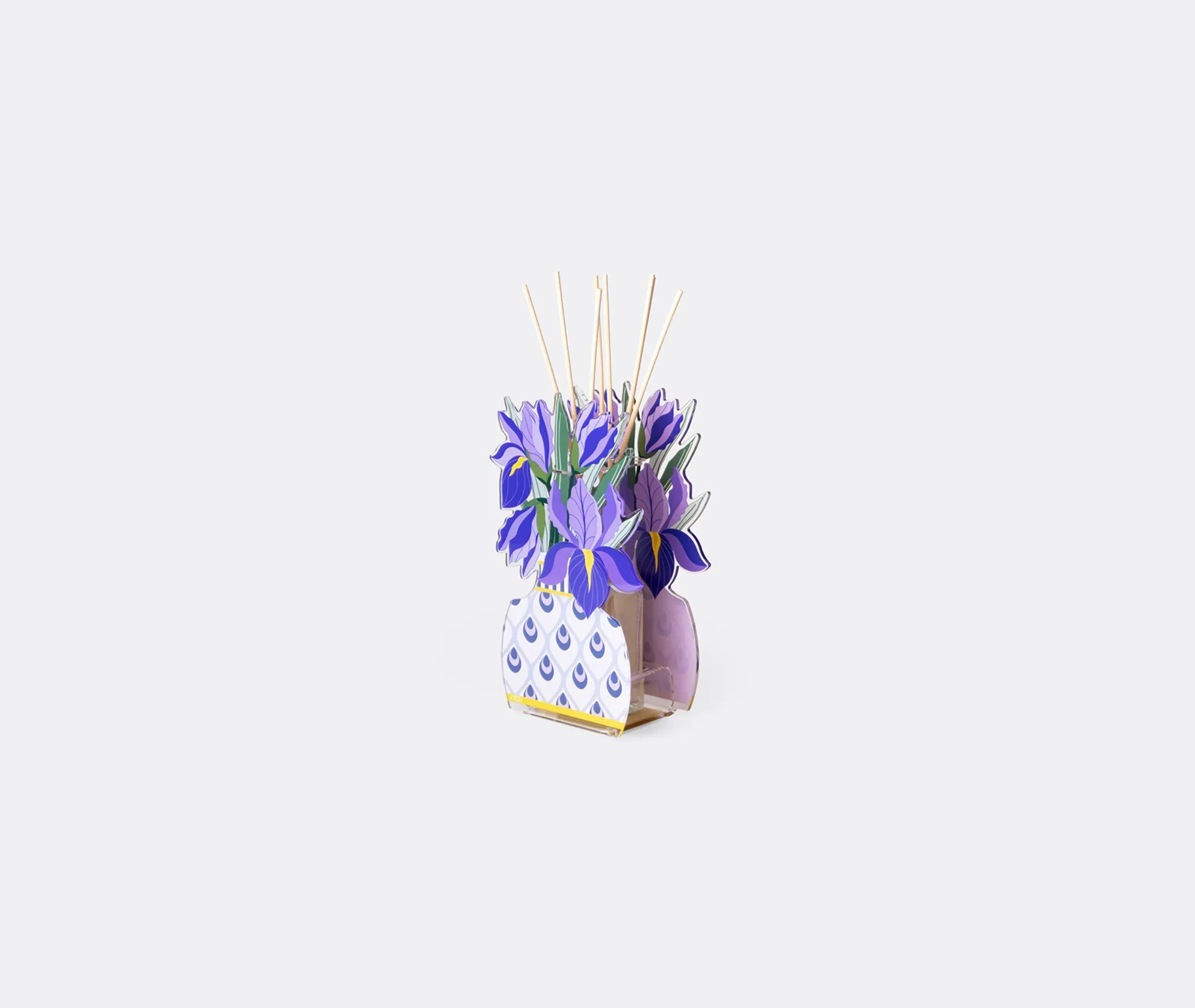 Iris Small Reed Diffuser - Violet, Acrylic Crystal alternate view