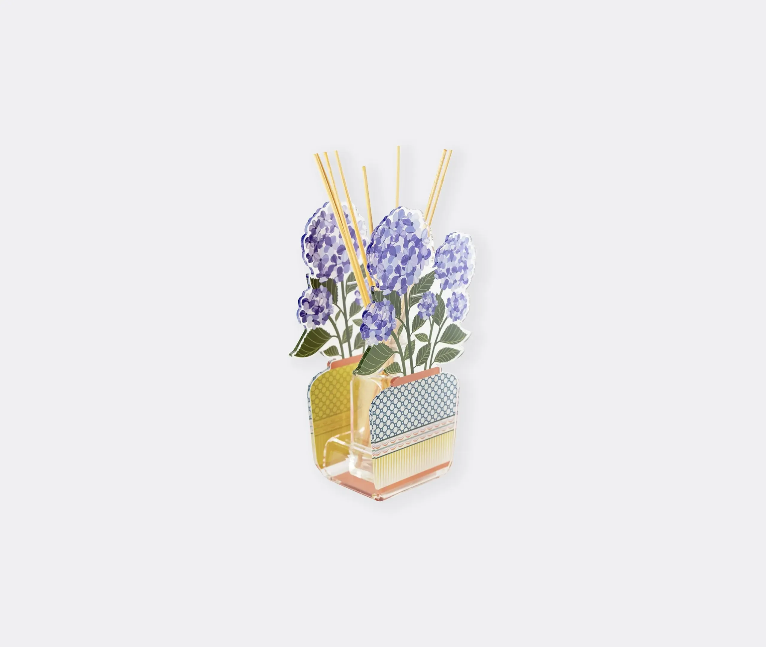 Large Reed Diffuser with Panels - Blue, Acrylic