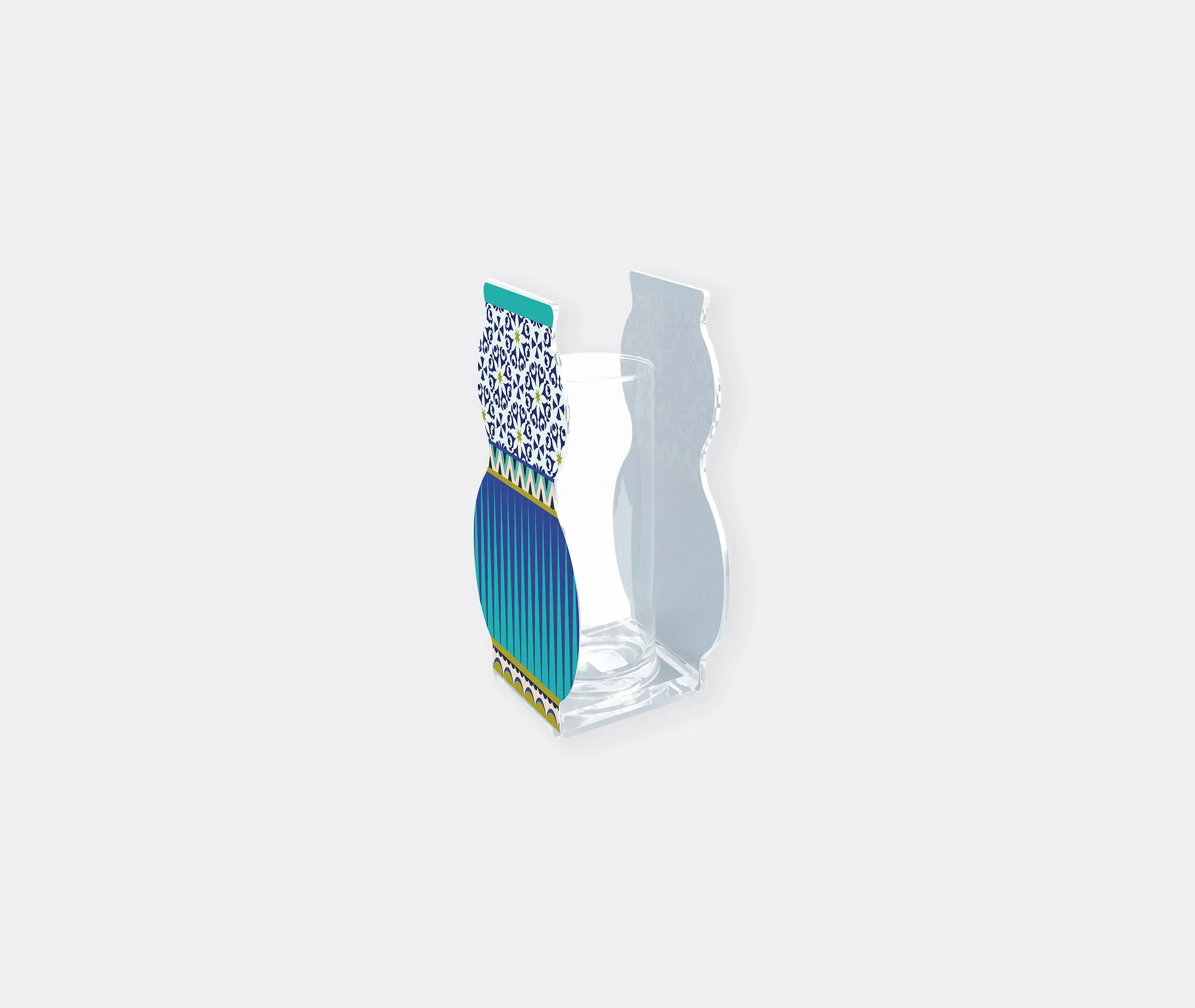 Large Vase with Floral Design - Multicolor
