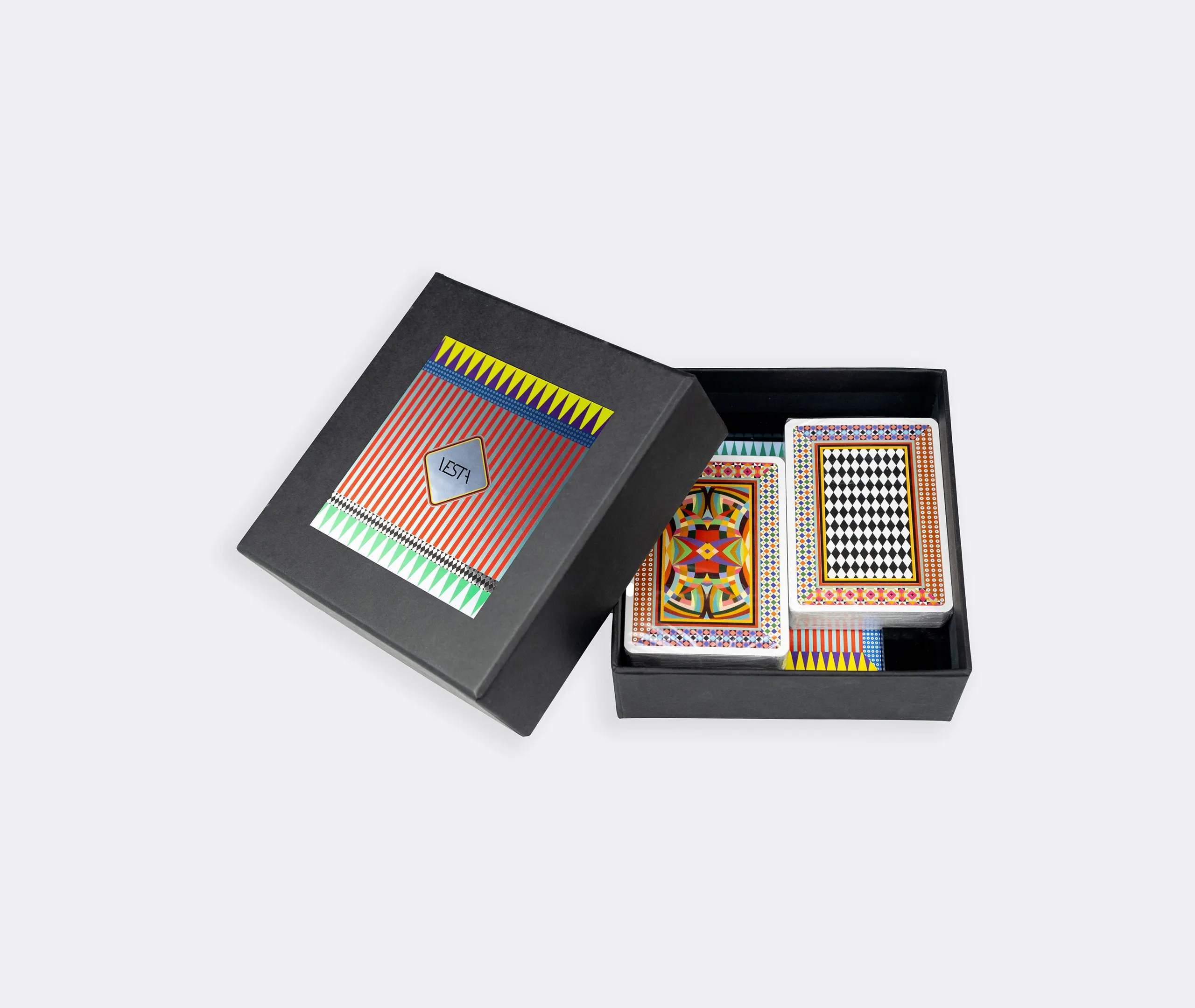 Playing Card Set with Notebook and Pencil - Multicolor