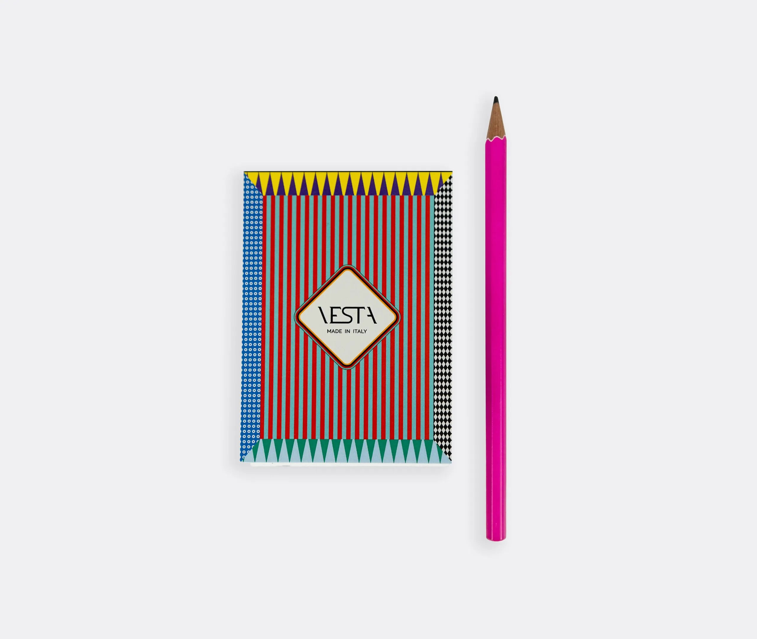 Playing Card Set with Notebook and Pencil - Multicolor