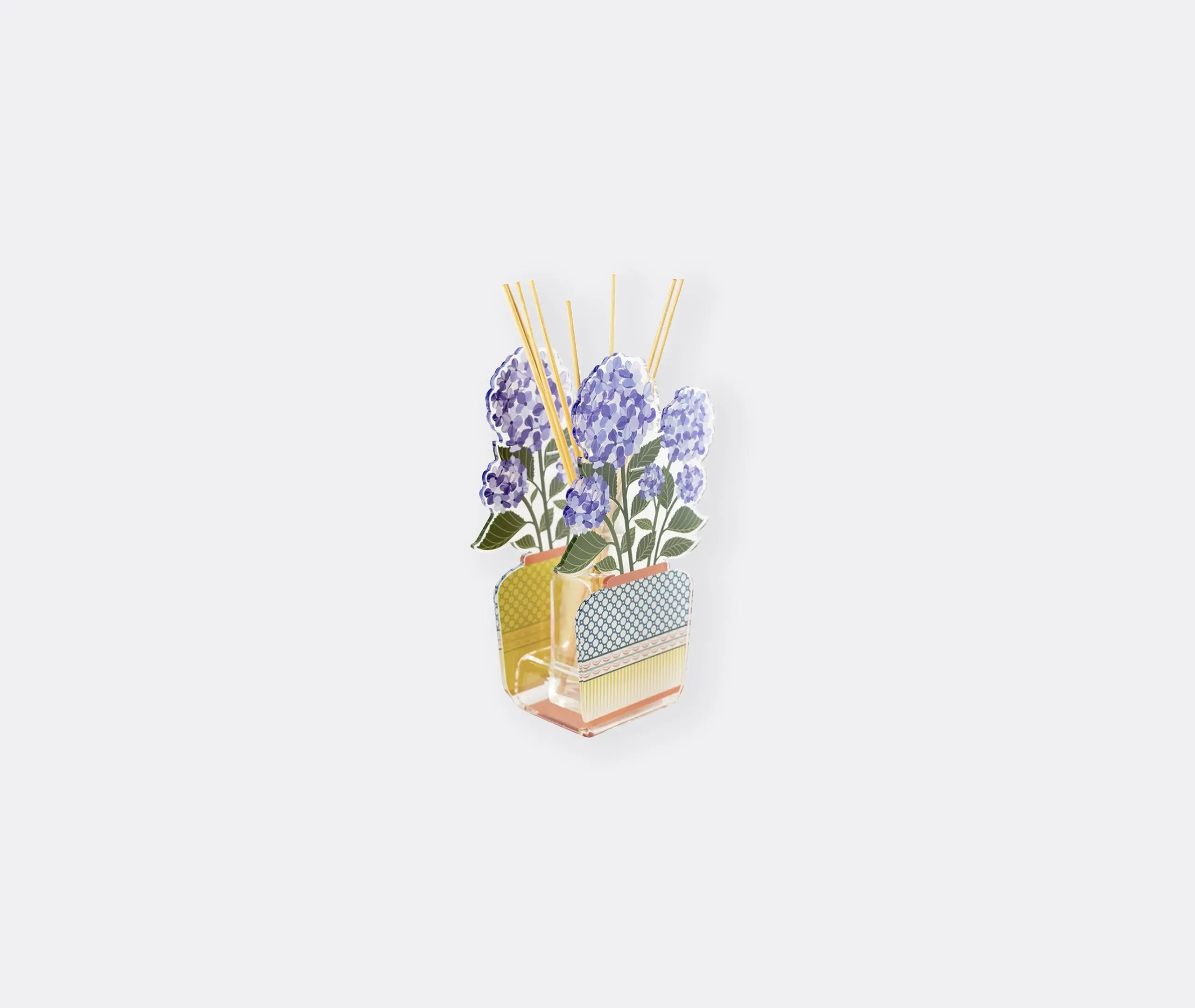 Small Reed Diffuser with Panels - Blue, Acrylic