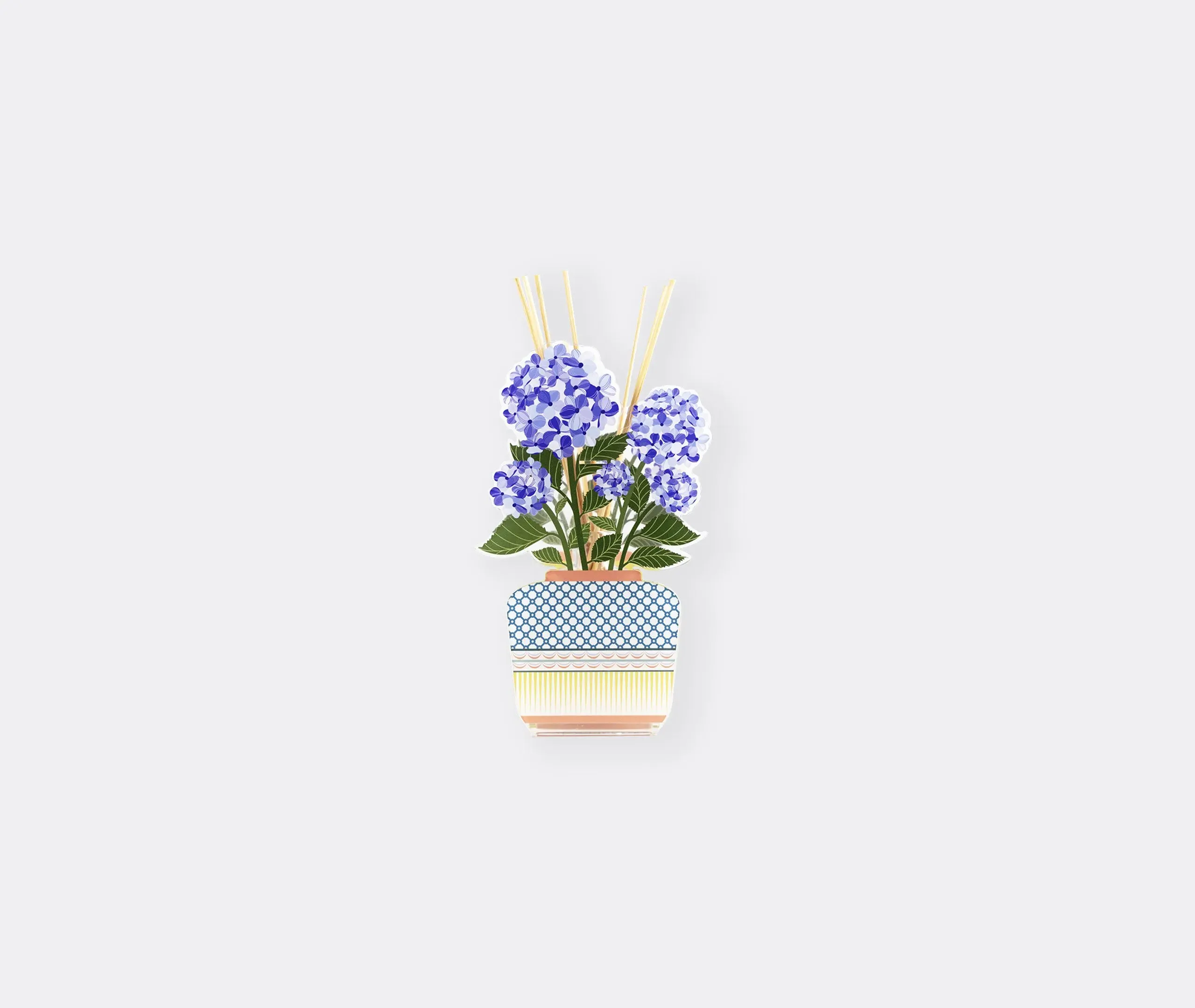 Small Reed Diffuser with Panels - Blue, Acrylic image
